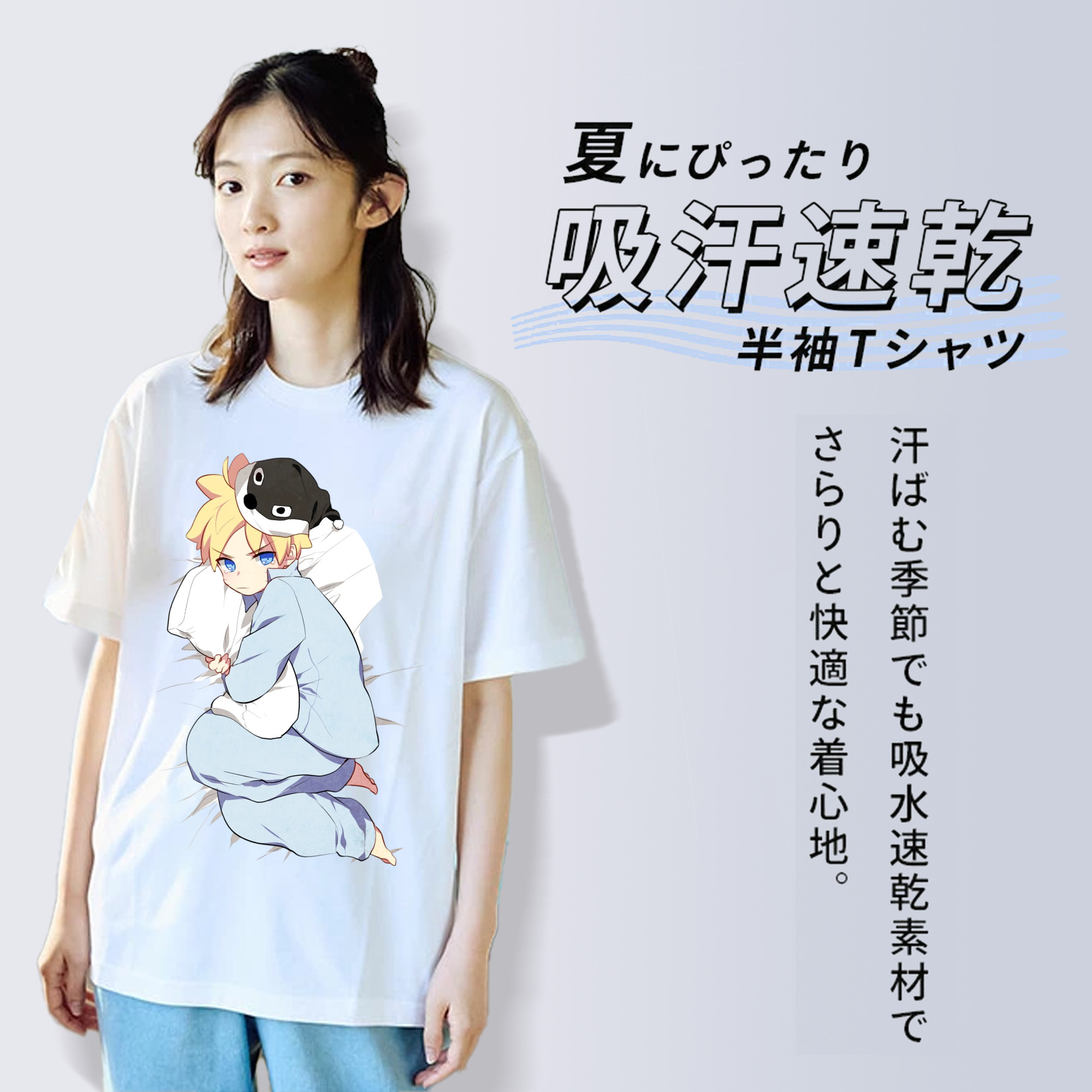 NARUTO -ナルト- うずまき ナルト Uzumaki Naruto 綿100％半袖Tシャツ（フロントプリント）