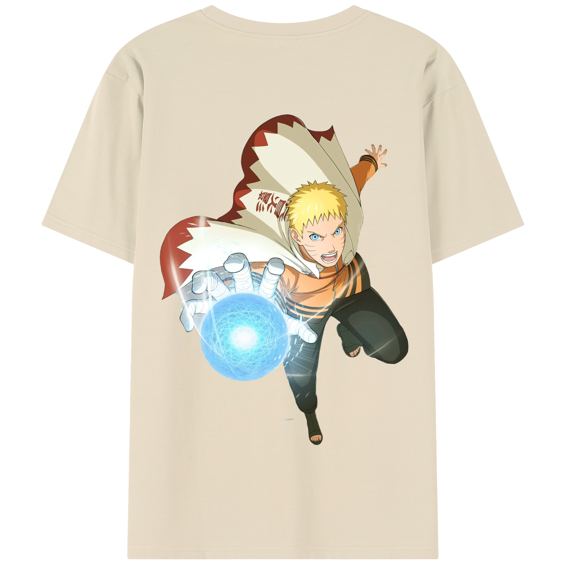 （画像用） NARUTO -ナルト- うずまき ナルト Uzumaki Naruto 綿100％半袖Tシャツ（背面プリント）