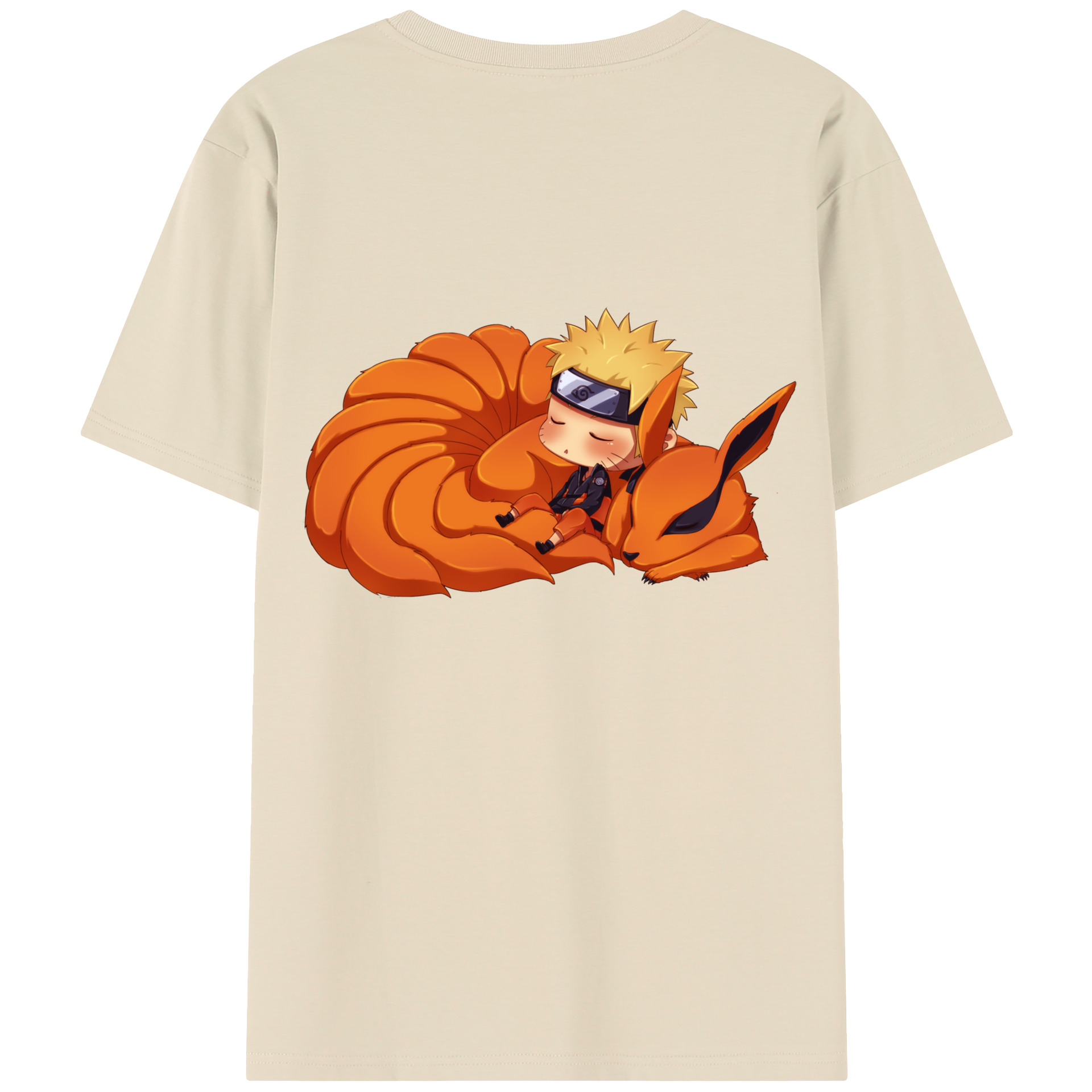 （画像用） NARUTO -ナルト- うずまき ナルト Uzumaki Naruto 綿100％半袖Tシャツ（背面プリント）