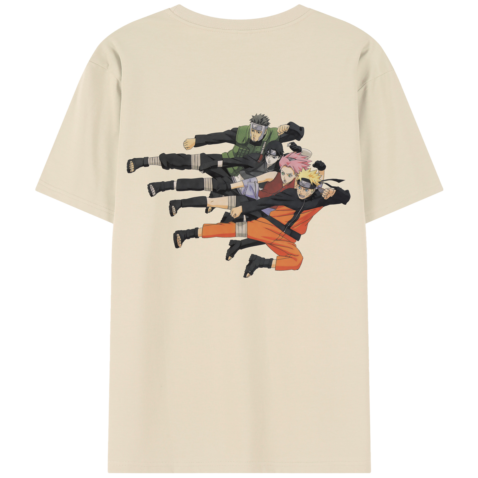 （画像用） NARUTO -ナルト- うずまき ナルト Uzumaki Naruto 綿100％半袖Tシャツ（背面プリント）