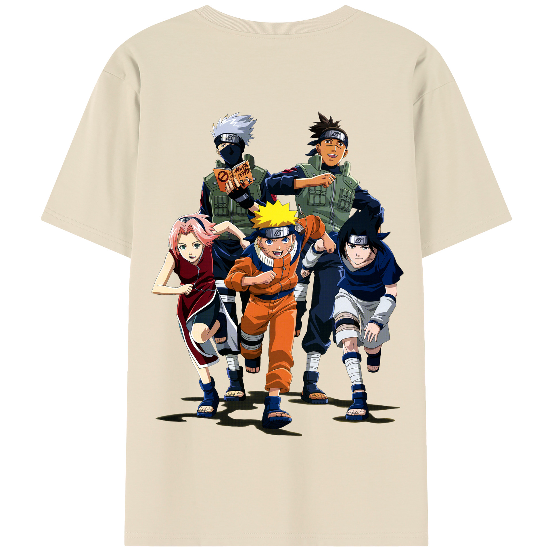 （画像用） NARUTO -ナルト- うずまき ナルト Uzumaki Naruto 綿100％半袖Tシャツ（背面プリント）