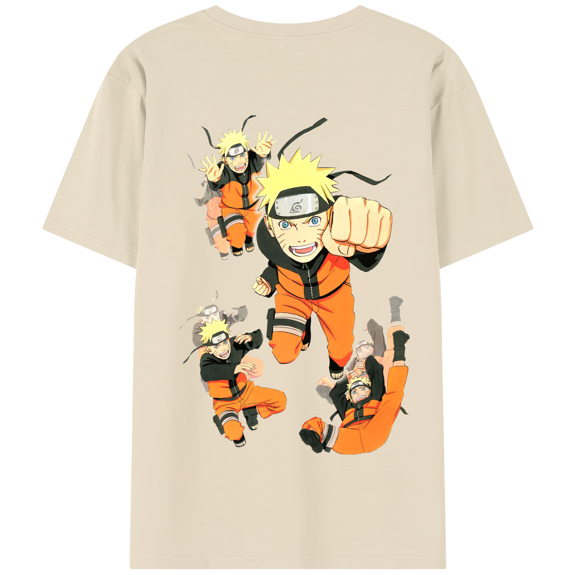 （画像用） NARUTO -ナルト- うずまき ナルト Uzumaki Naruto 綿100％半袖Tシャツ（背面プリント）
