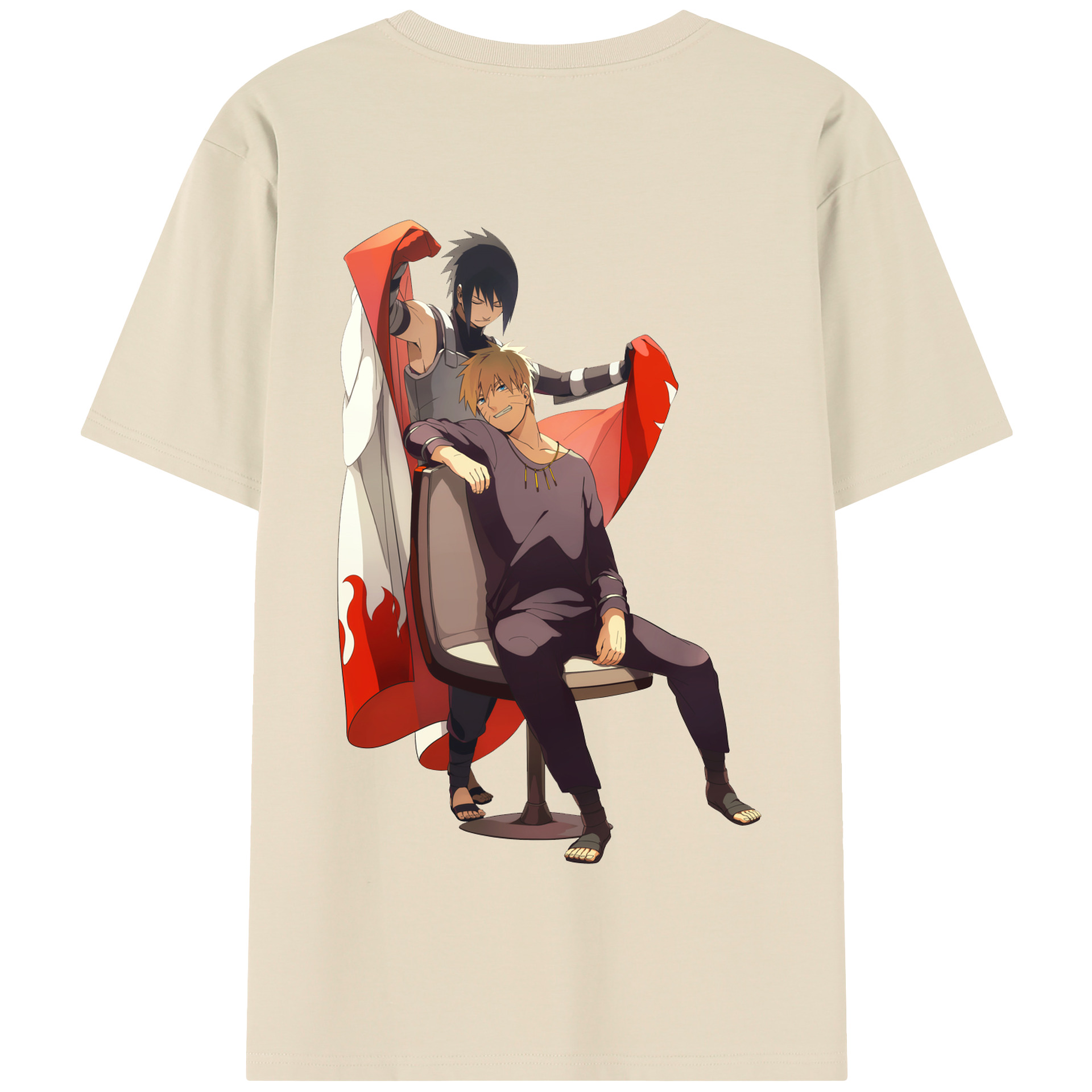（画像用） NARUTO -ナルト- うずまき ナルト Uzumaki Naruto 綿100％半袖Tシャツ（背面プリント）