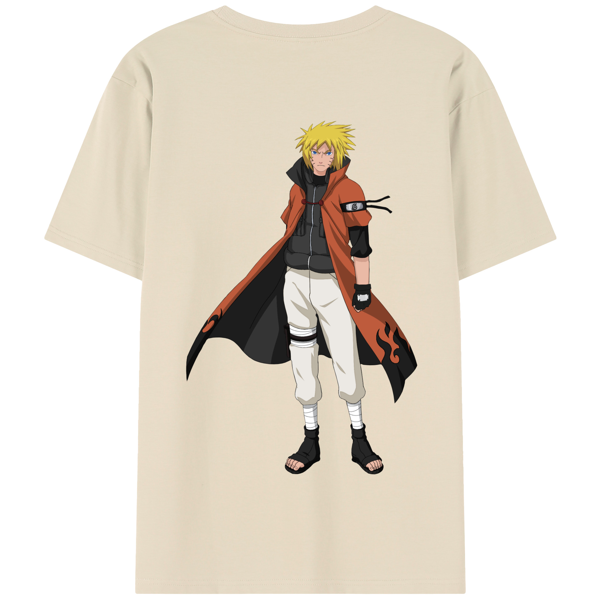 （画像用） NARUTO -ナルト- うずまき ナルト Uzumaki Naruto 綿100％半袖Tシャツ（背面プリント）