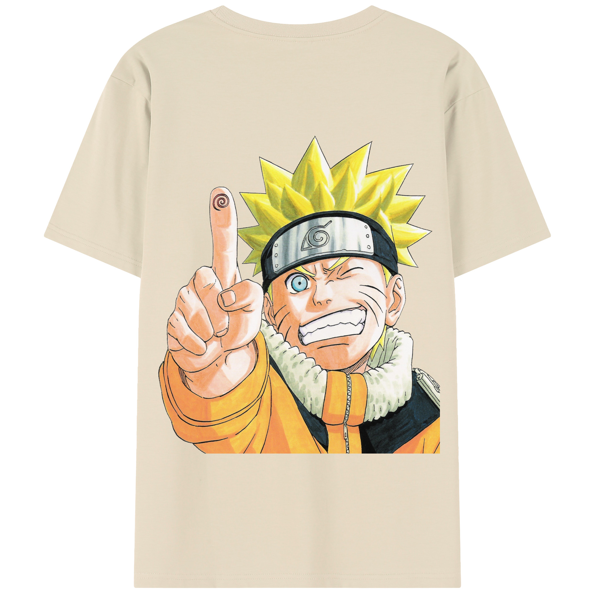 （画像用） NARUTO -ナルト- うずまき ナルト Uzumaki Naruto 綿100％半袖Tシャツ（背面プリント）