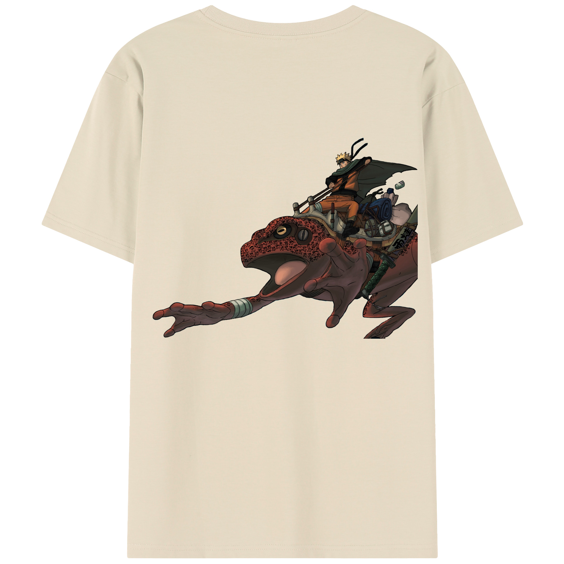 （画像用） NARUTO -ナルト- うずまき ナルト Uzumaki Naruto 綿100％半袖Tシャツ（背面プリント）