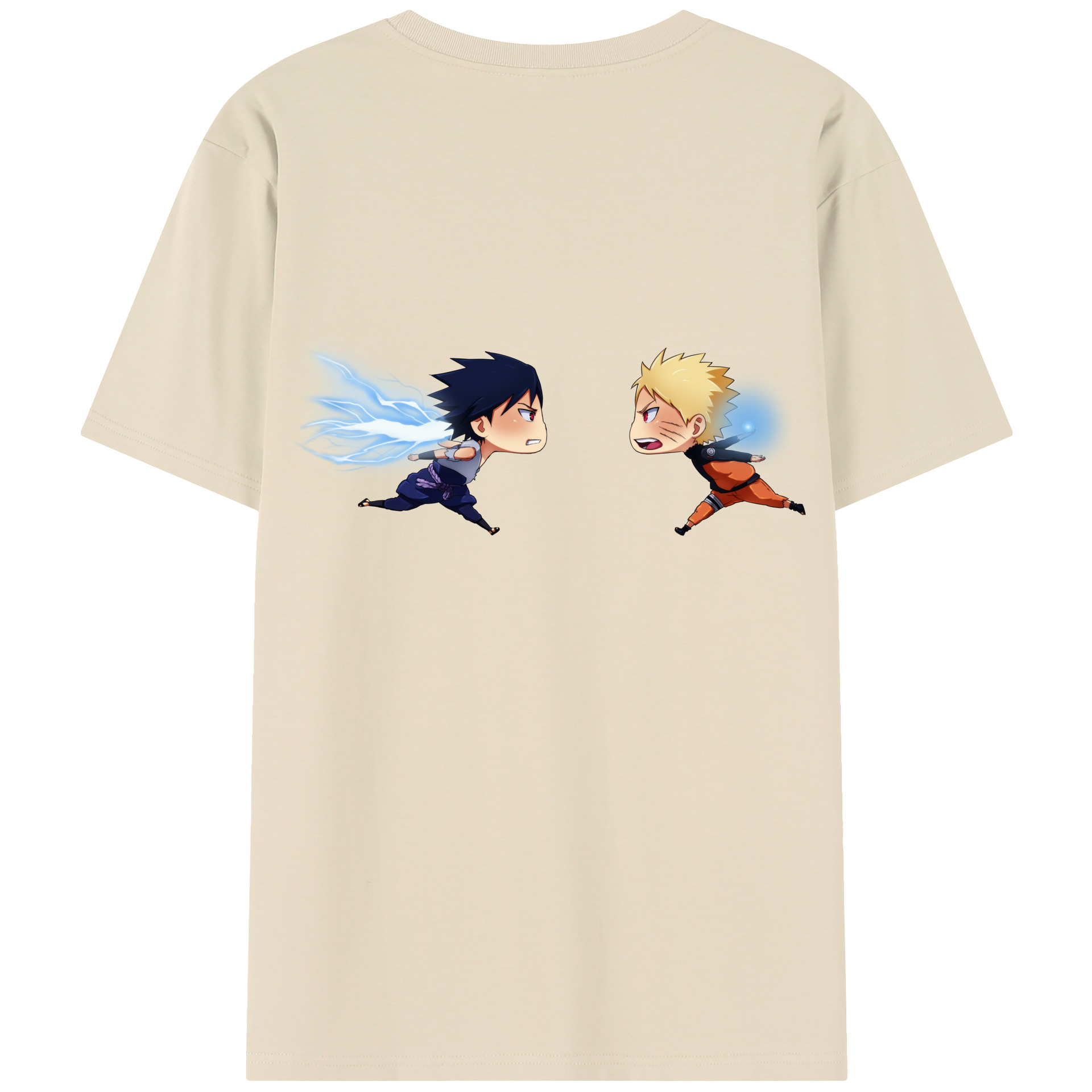 （画像用） NARUTO -ナルト- うずまき ナルト Uzumaki Naruto 綿100％半袖Tシャツ（背面プリント）
