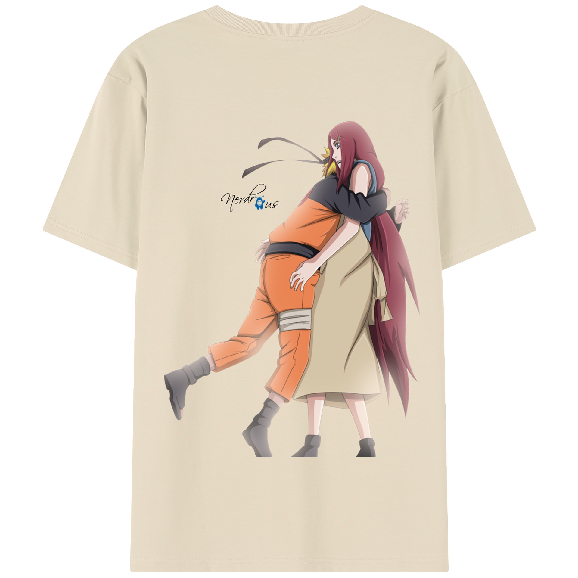 （画像用） NARUTO -ナルト- うずまき ナルト Uzumaki Naruto 綿100％半袖Tシャツ（背面プリント）
