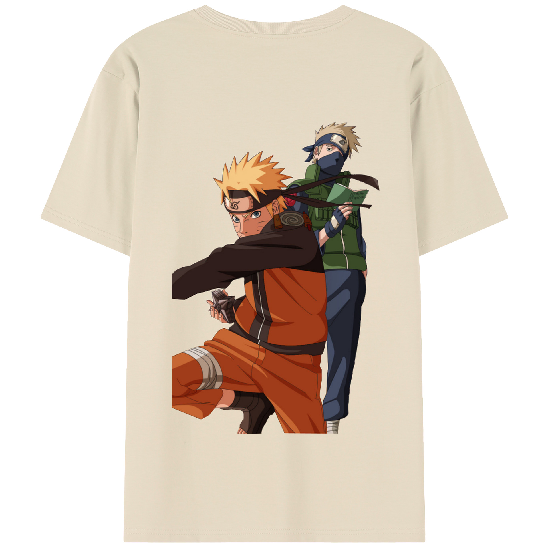 （画像用） NARUTO -ナルト- うずまき ナルト Uzumaki Naruto 綿100％半袖Tシャツ（背面プリント）