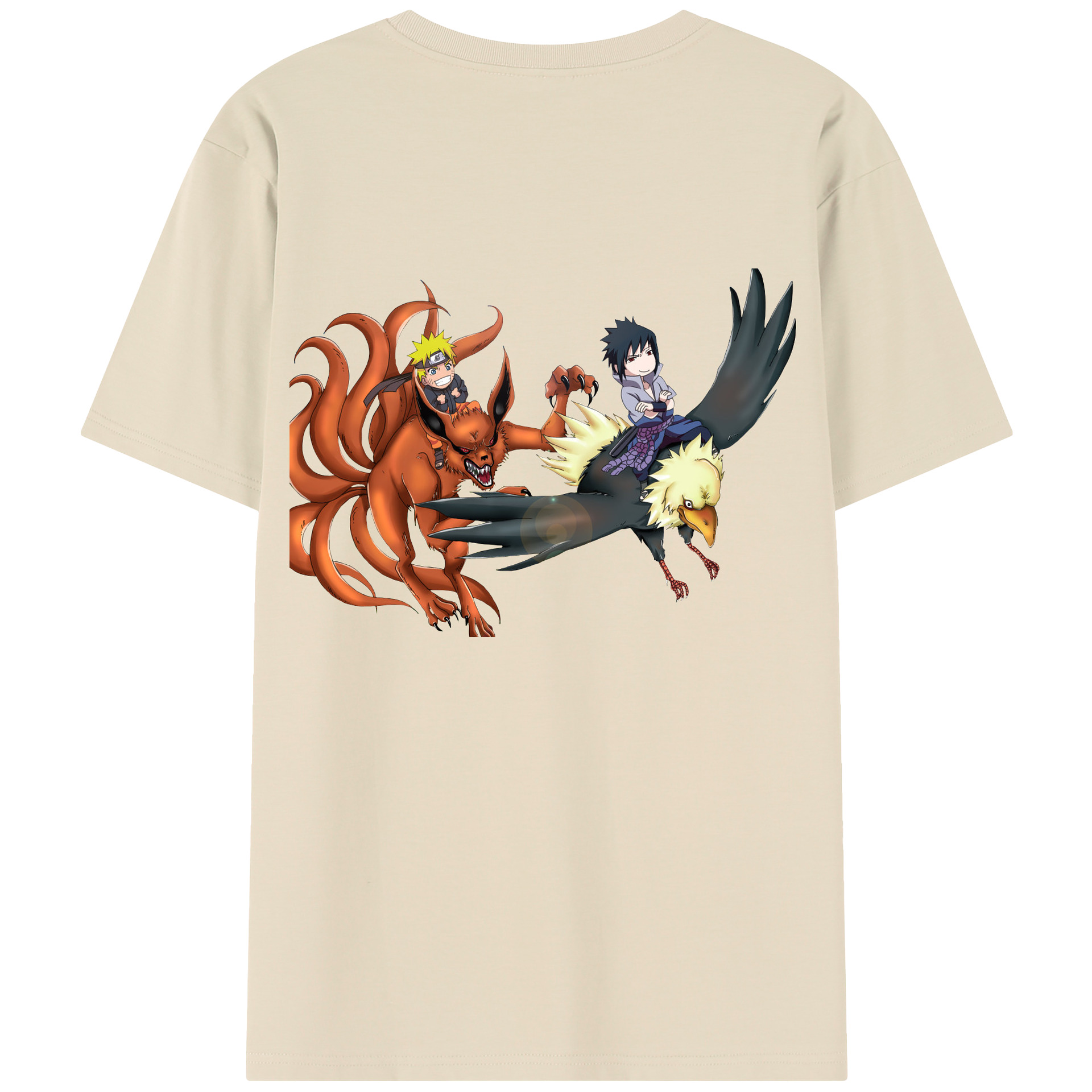 （画像用） NARUTO -ナルト- うずまき ナルト Uzumaki Naruto 綿100％半袖Tシャツ（背面プリント）