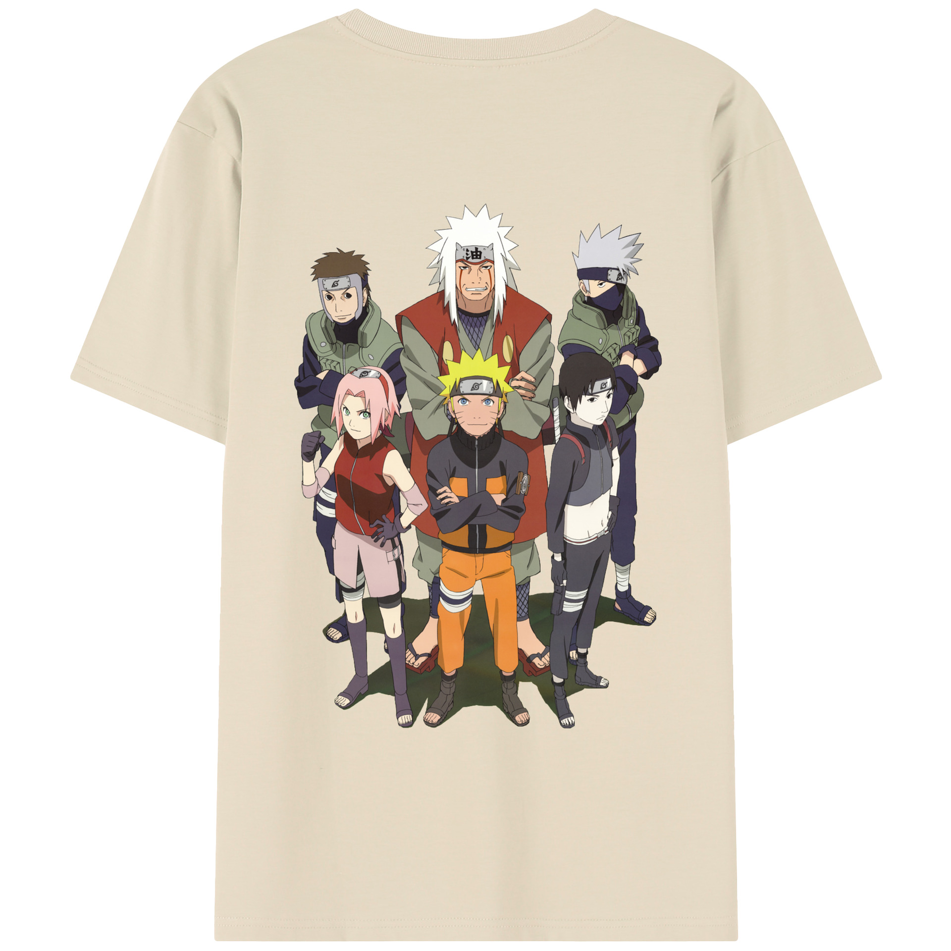 （画像用） NARUTO -ナルト- うずまき ナルト Uzumaki Naruto 綿100％半袖Tシャツ（背面プリント）