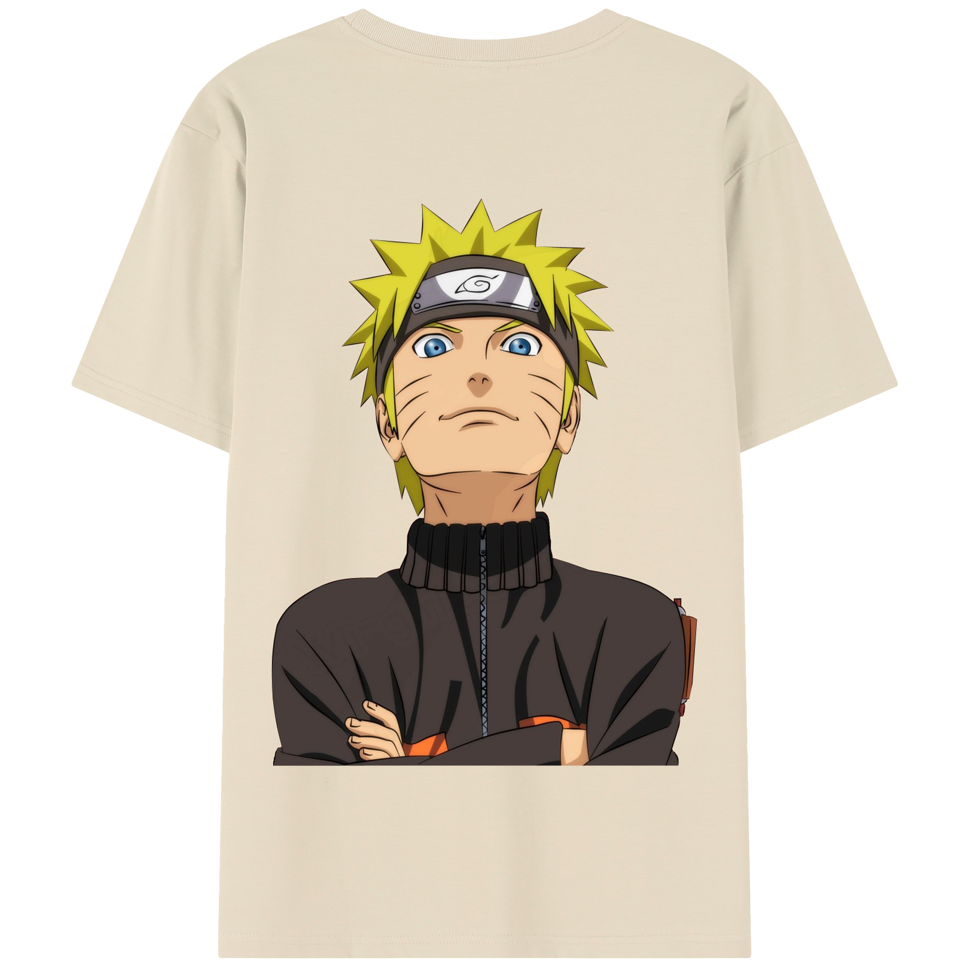 （画像用） NARUTO -ナルト- うずまき ナルト Uzumaki Naruto 綿100％半袖Tシャツ（背面プリント）