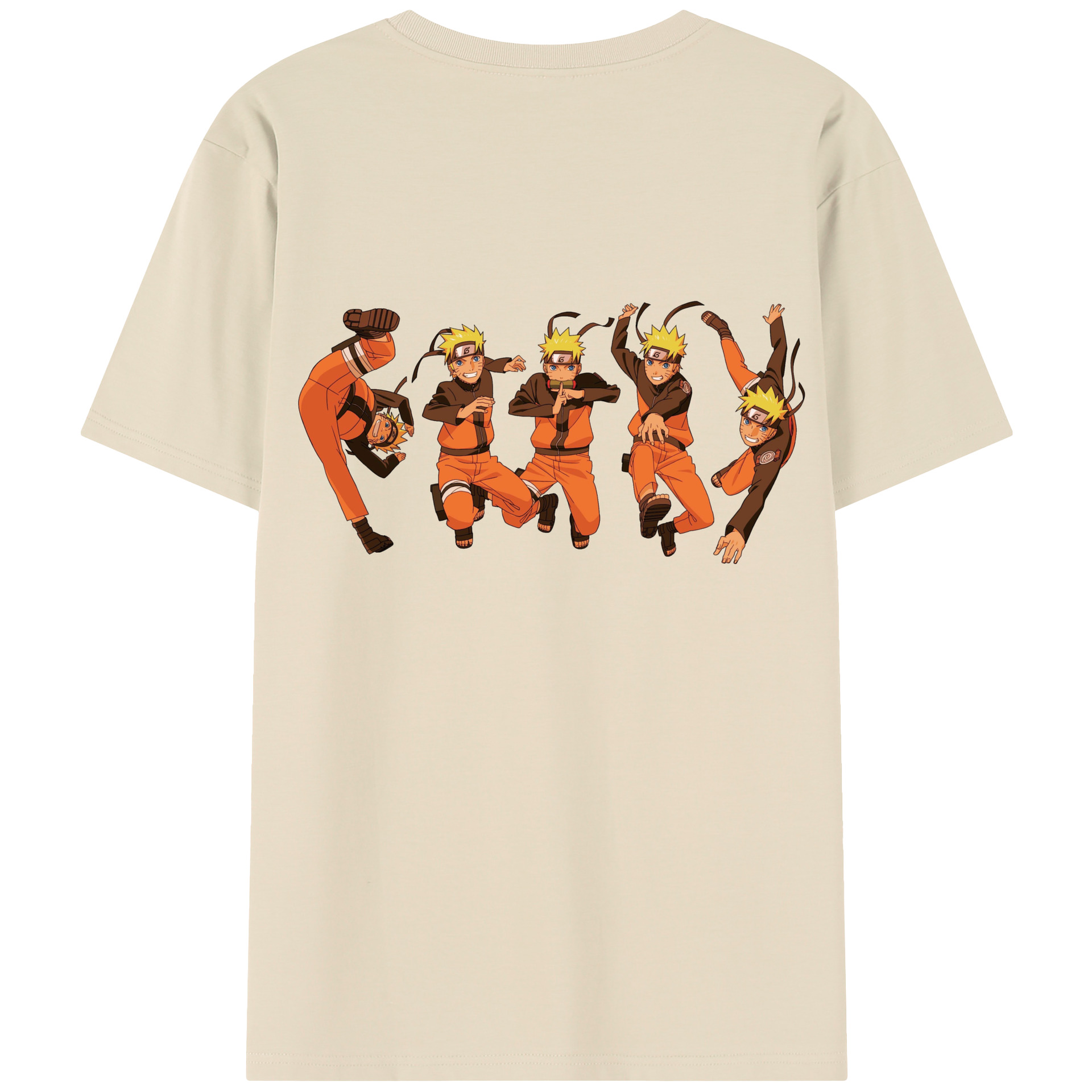（画像用） NARUTO -ナルト- うずまき ナルト Uzumaki Naruto 綿100％半袖Tシャツ（背面プリント）