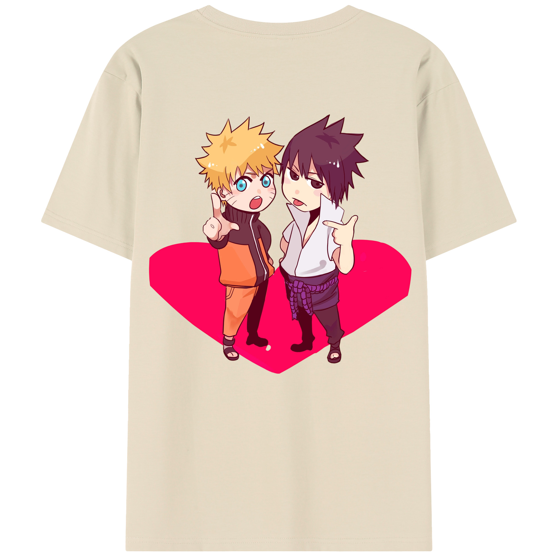 （画像用） NARUTO -ナルト- うずまき ナルト Uzumaki Naruto 綿100％半袖Tシャツ（背面プリント）