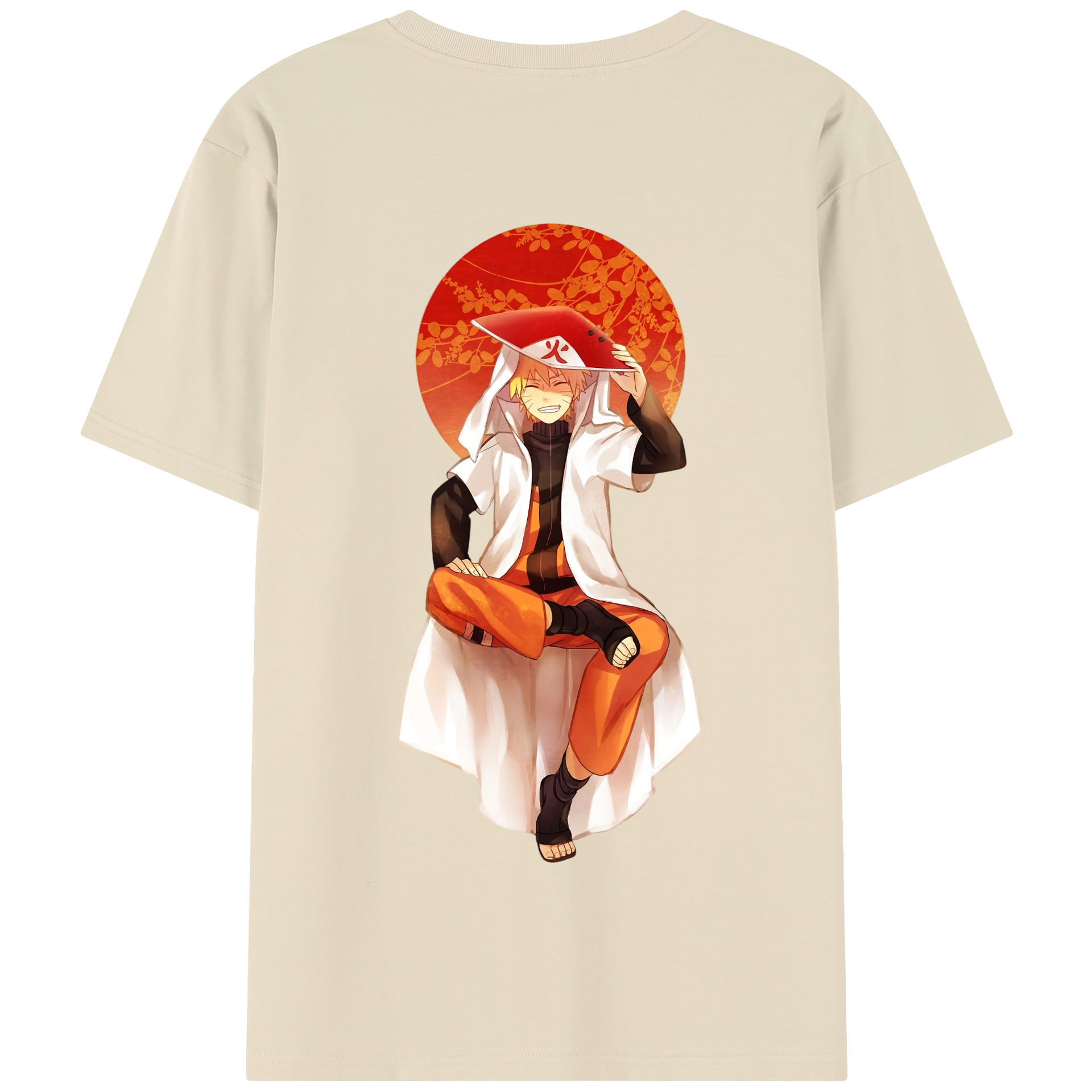 （画像用） NARUTO -ナルト- うずまき ナルト Uzumaki Naruto 綿100％半袖Tシャツ（背面プリント）