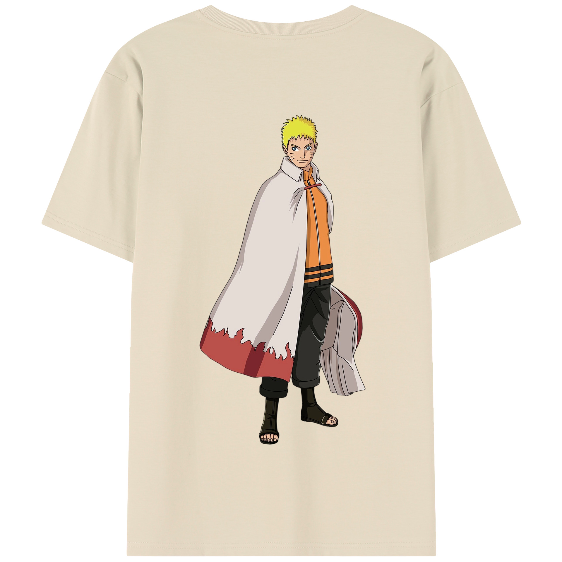 （画像用） NARUTO -ナルト- うずまき ナルト Uzumaki Naruto 綿100％半袖Tシャツ（背面プリント）