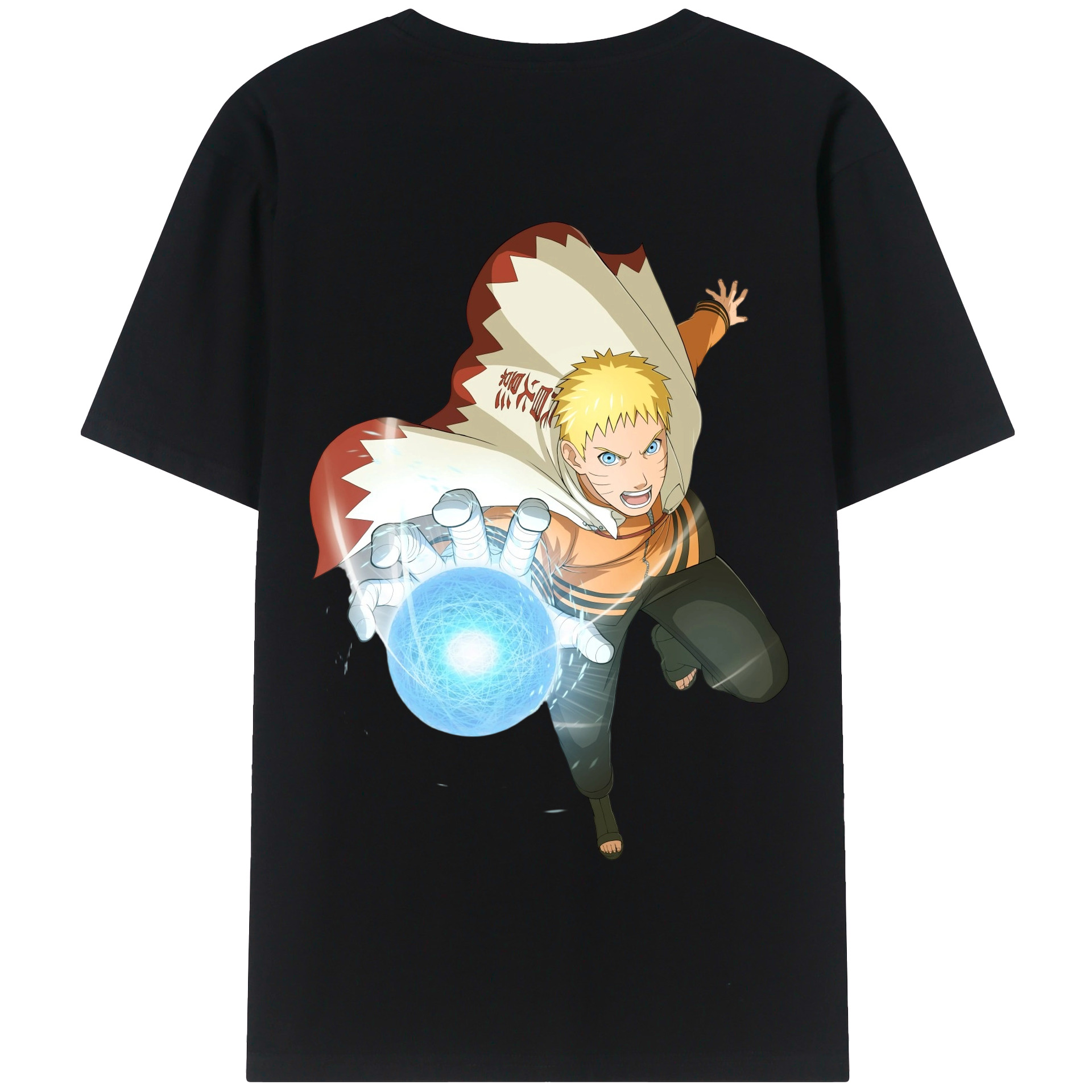 （画像用） NARUTO -ナルト- うずまき ナルト Uzumaki Naruto 綿100％半袖Tシャツ（背面プリント）