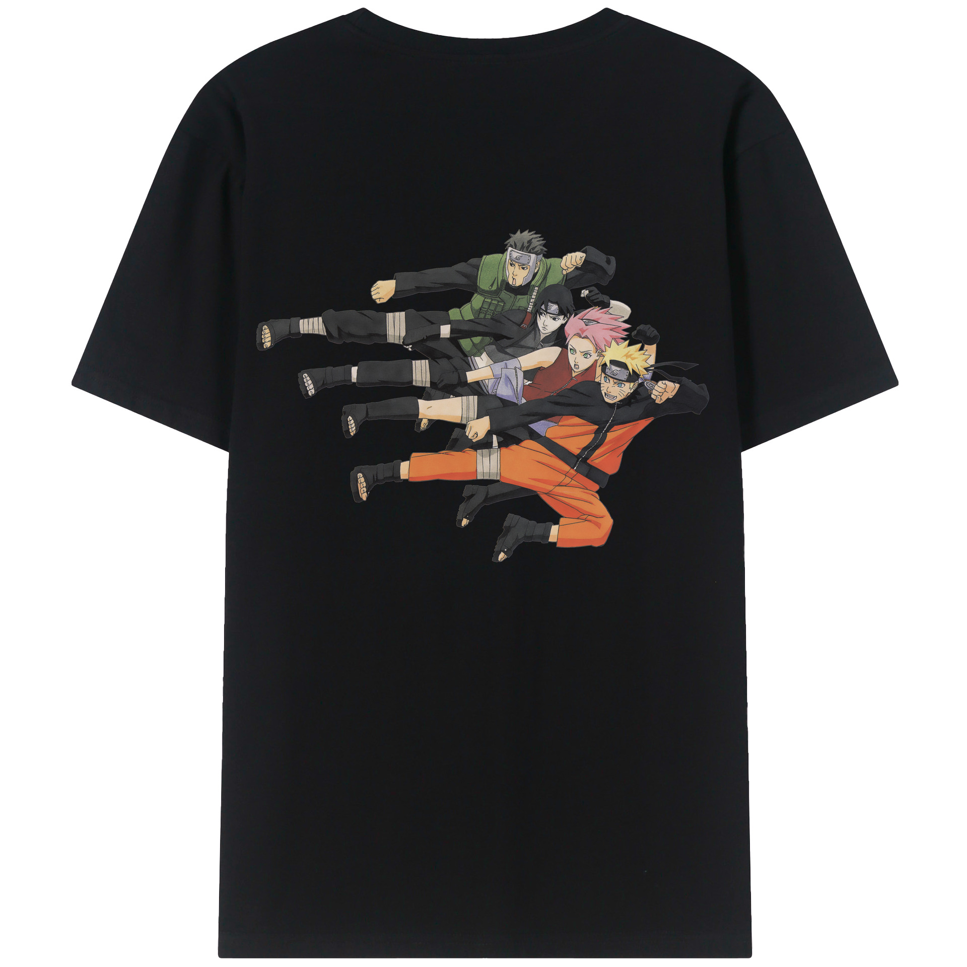 （画像用） NARUTO -ナルト- うずまき ナルト Uzumaki Naruto 綿100％半袖Tシャツ（背面プリント）