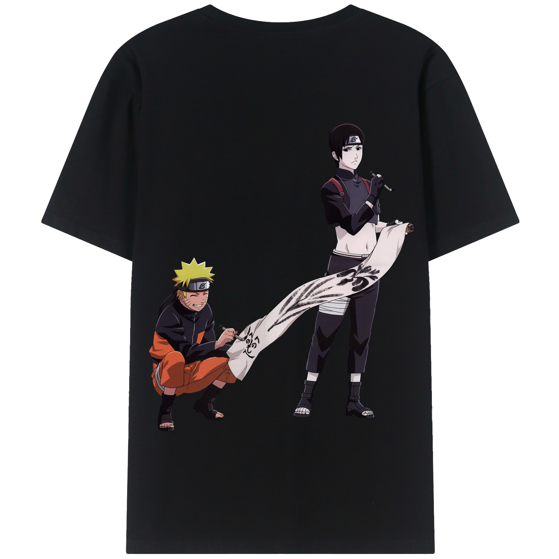 （画像用） NARUTO -ナルト- うずまき ナルト Uzumaki Naruto 綿100％半袖Tシャツ（背面プリント）
