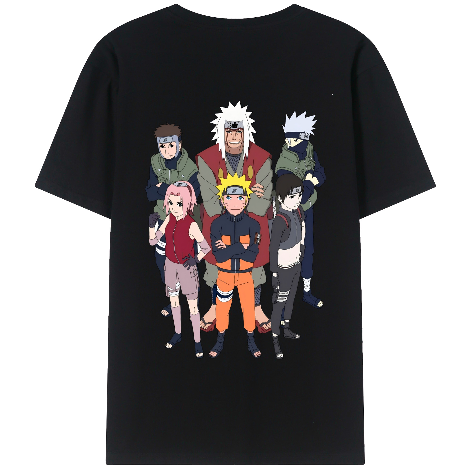 （画像用） NARUTO -ナルト- うずまき ナルト Uzumaki Naruto 綿100％半袖Tシャツ（背面プリント）