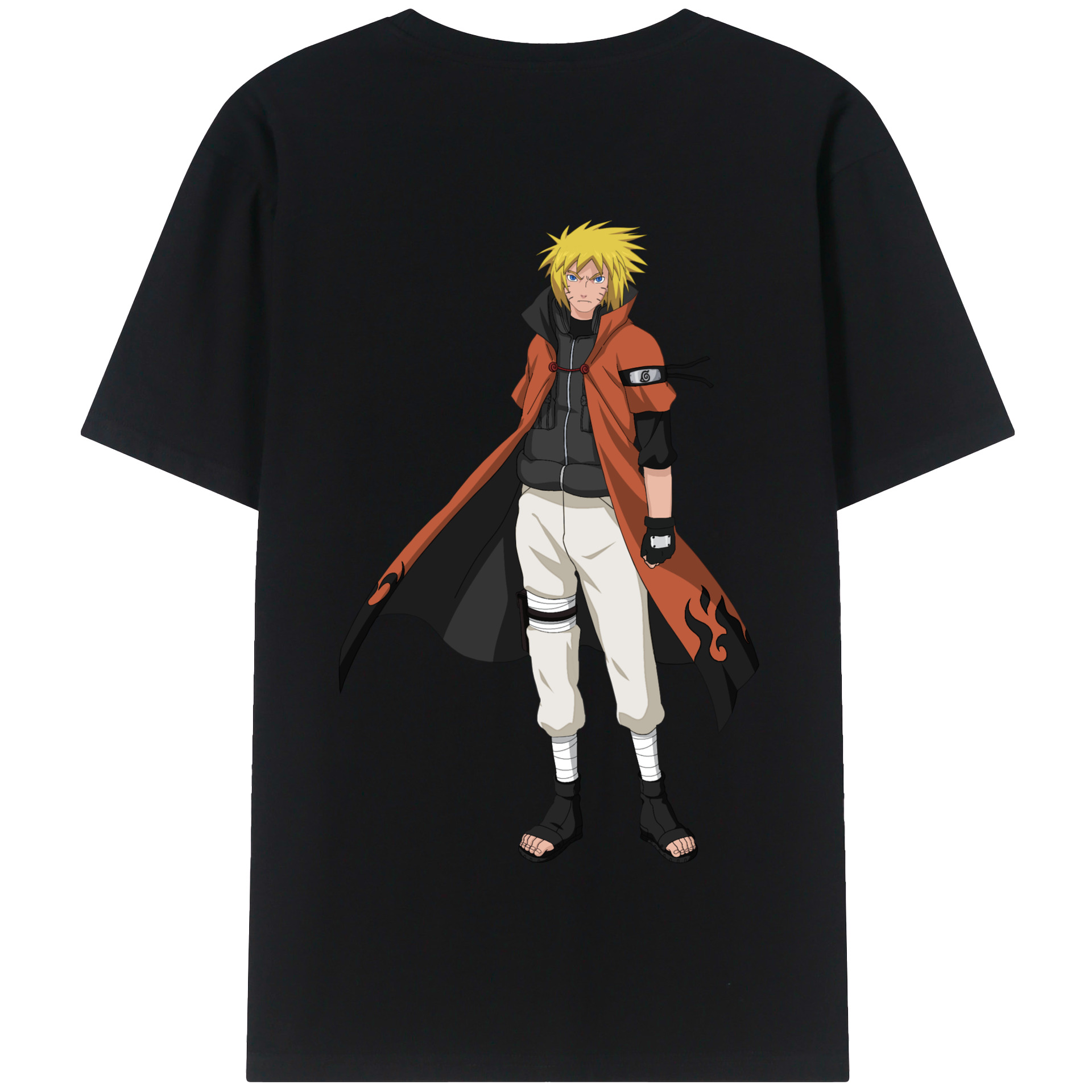 （画像用） NARUTO -ナルト- うずまき ナルト Uzumaki Naruto 綿100％半袖Tシャツ（背面プリント）