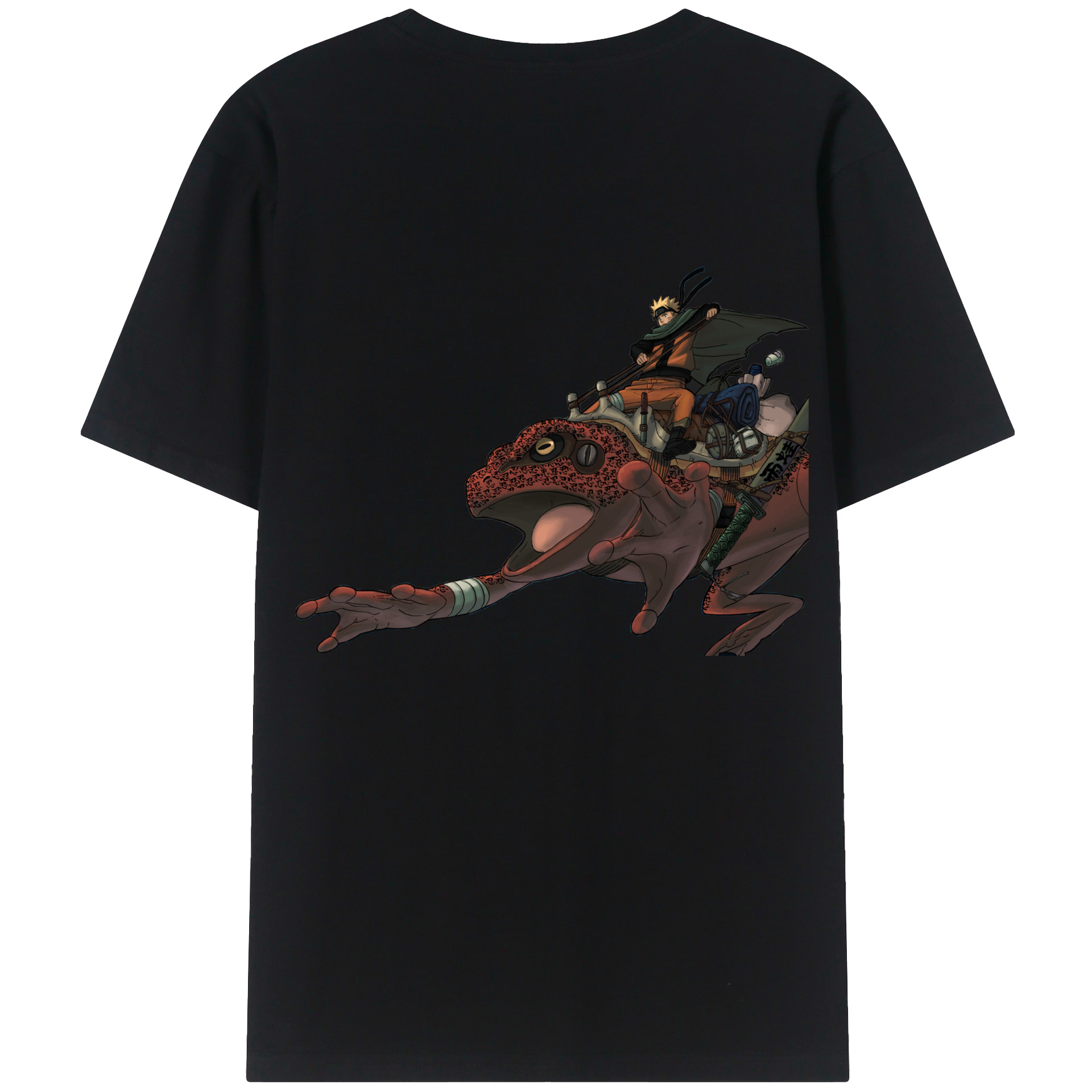 （画像用） NARUTO -ナルト- うずまき ナルト Uzumaki Naruto 綿100％半袖Tシャツ（背面プリント）