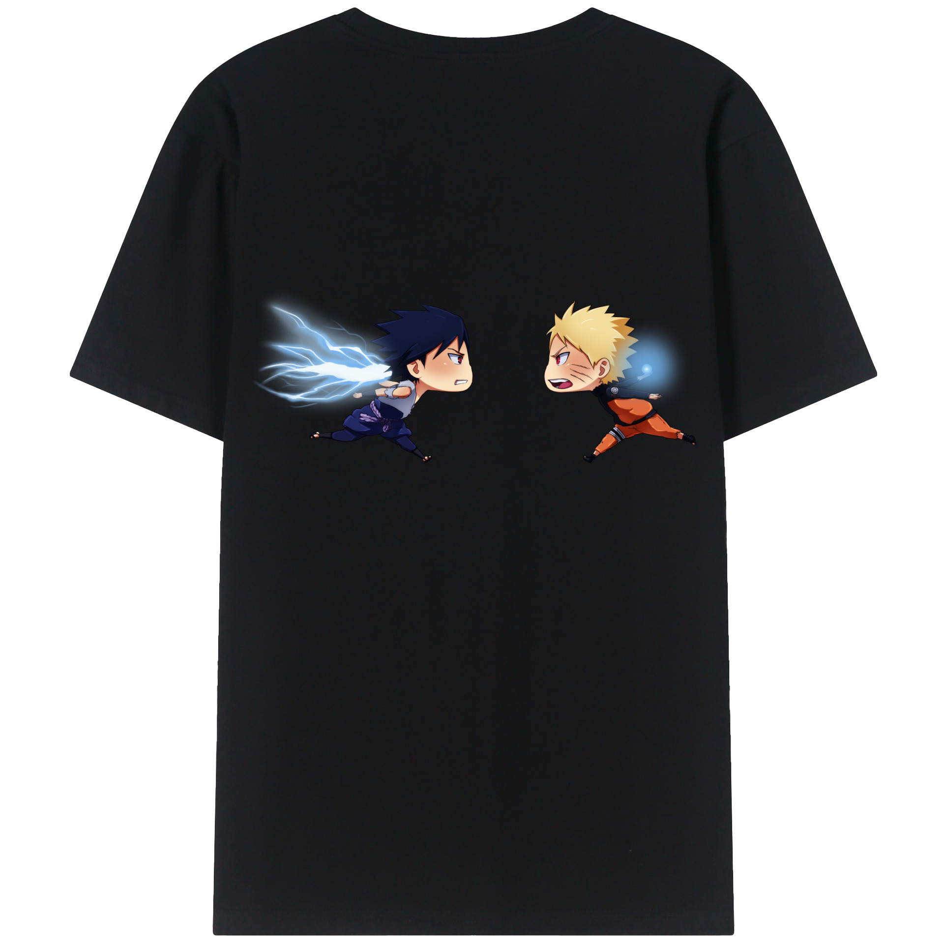 （画像用） NARUTO -ナルト- うずまき ナルト Uzumaki Naruto 綿100％半袖Tシャツ（背面プリント）