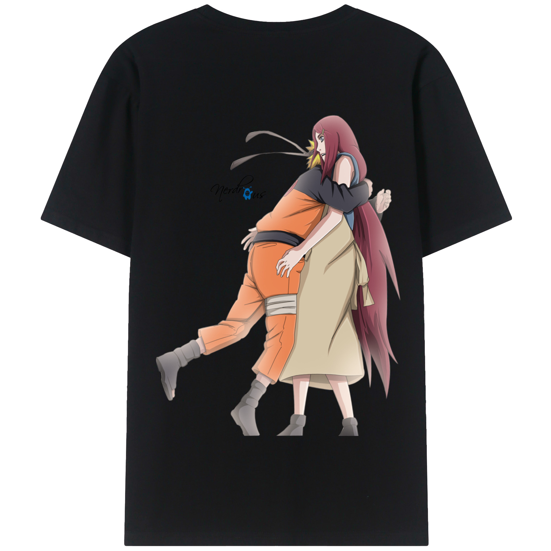 （画像用） NARUTO -ナルト- うずまき ナルト Uzumaki Naruto 綿100％半袖Tシャツ（背面プリント）