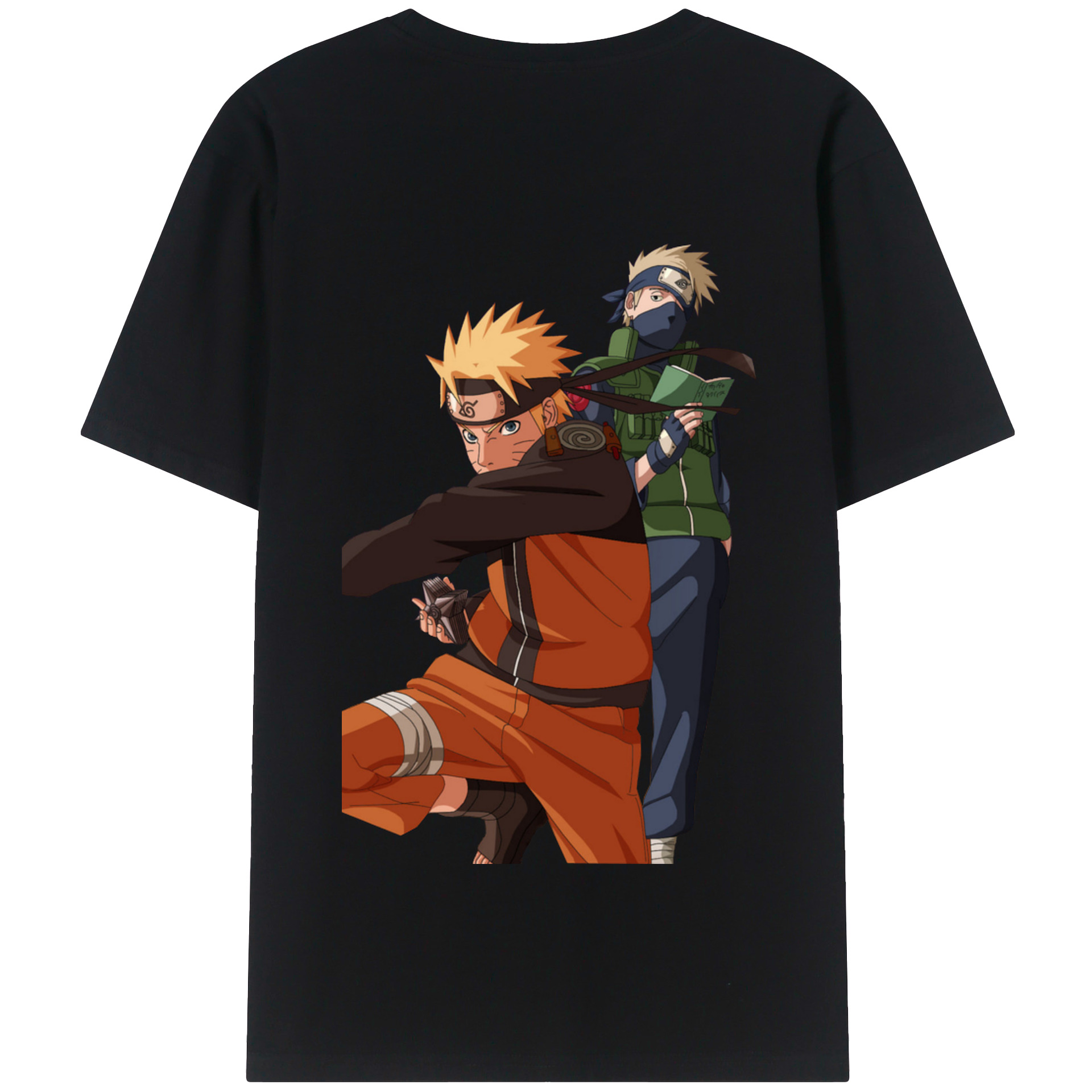 （画像用） NARUTO -ナルト- うずまき ナルト Uzumaki Naruto 綿100％半袖Tシャツ（背面プリント）