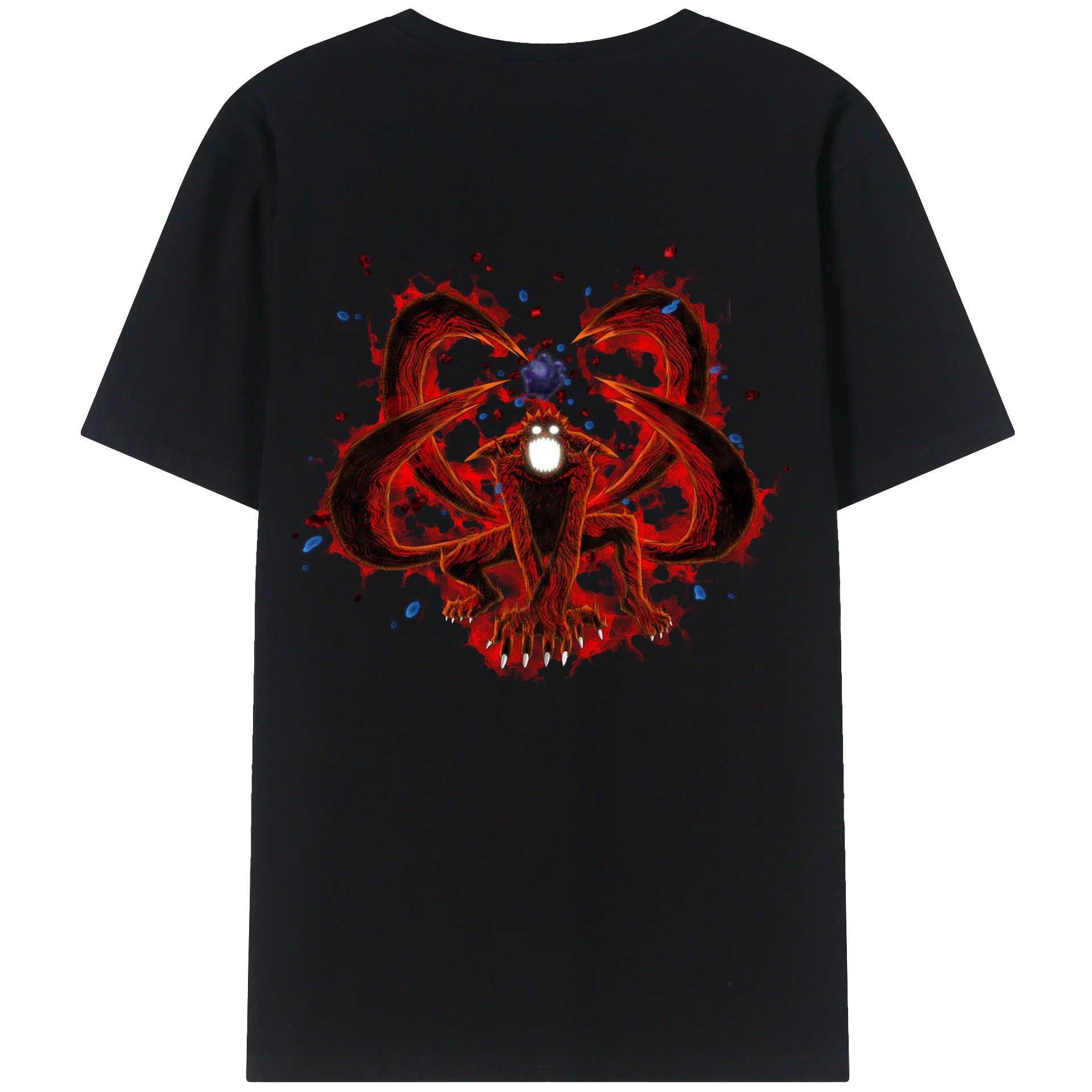 （画像用） NARUTO -ナルト- うずまき ナルト Uzumaki Naruto 綿100％半袖Tシャツ（背面プリント）