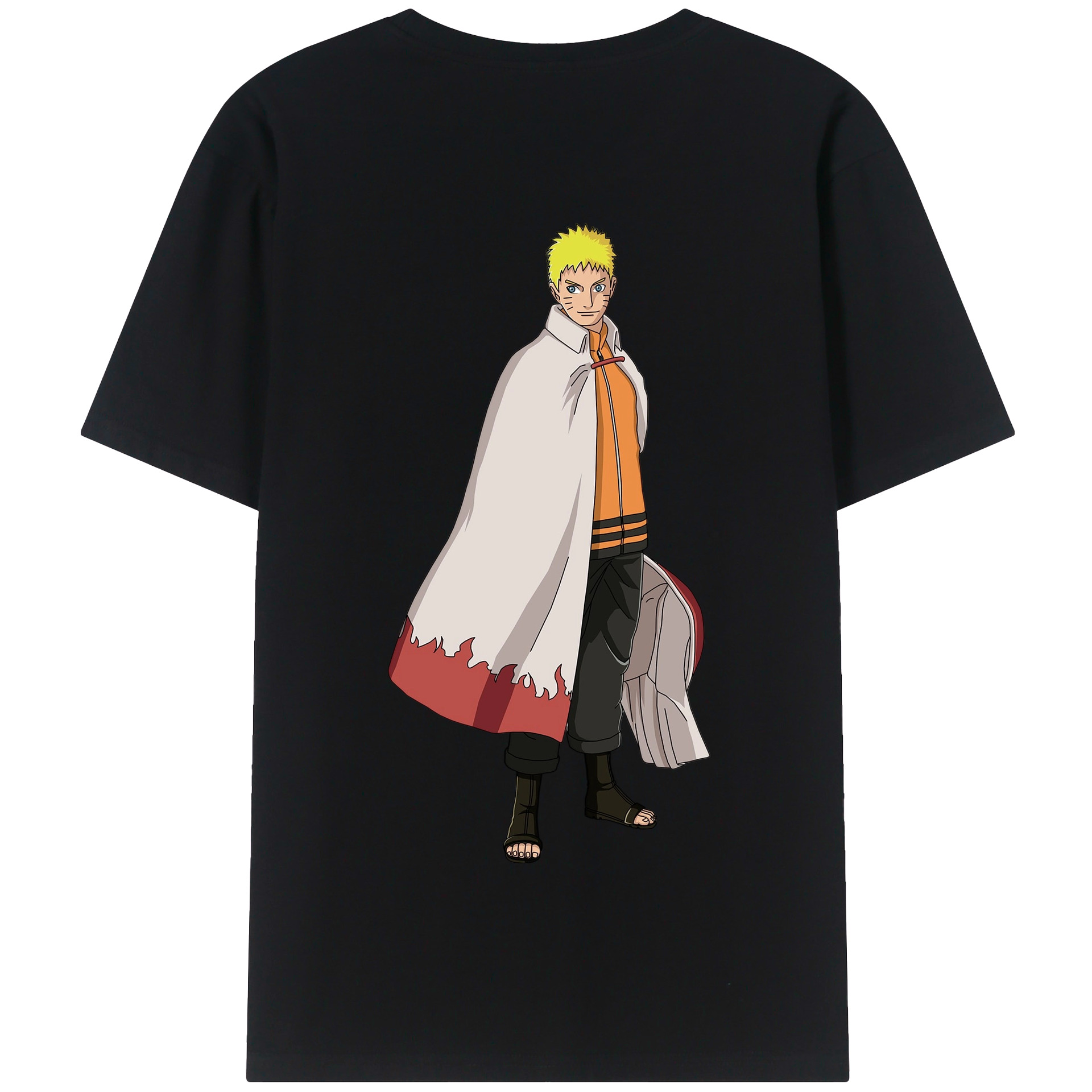 （画像用） NARUTO -ナルト- うずまき ナルト Uzumaki Naruto 綿100％半袖Tシャツ（背面プリント）