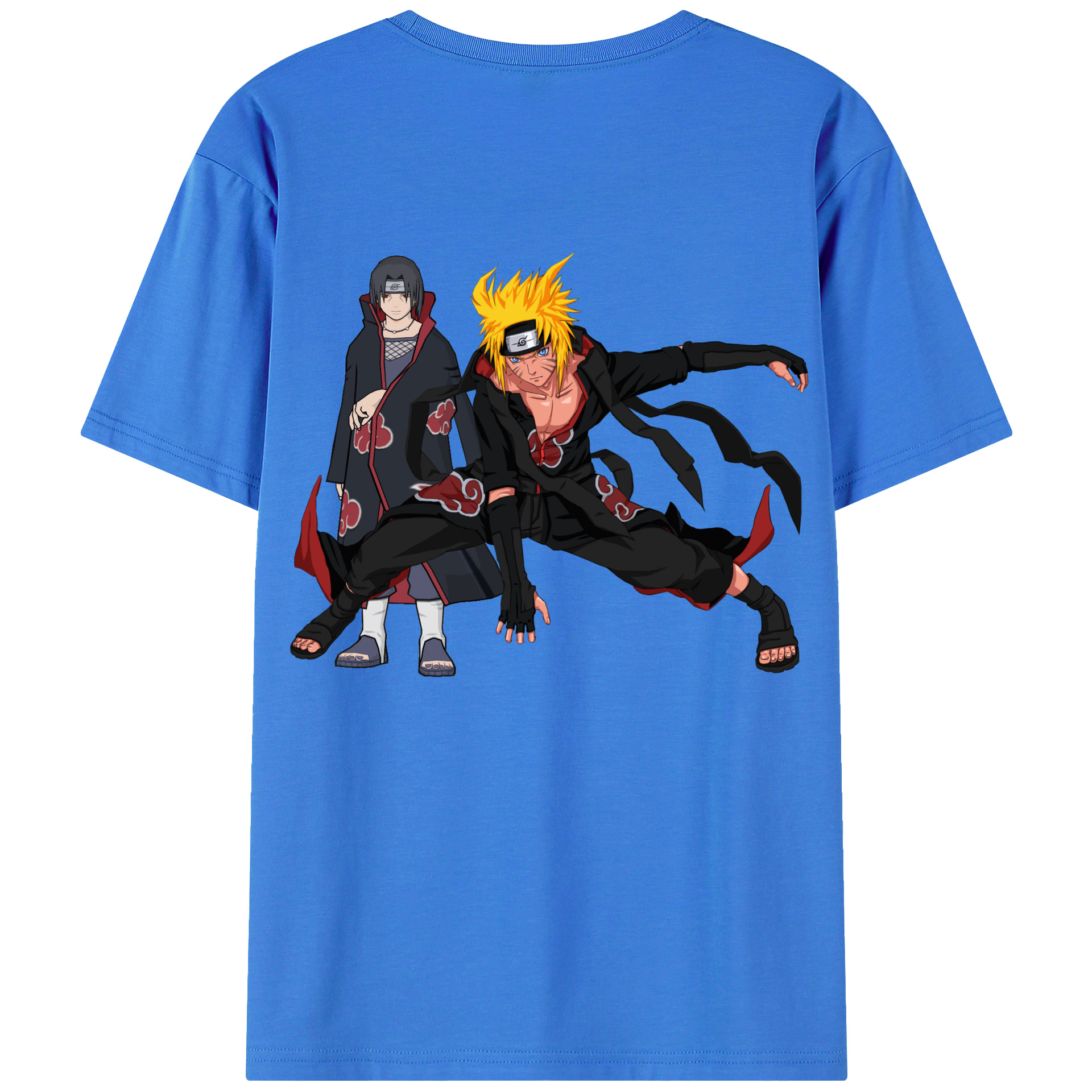 （画像用） NARUTO -ナルト- うずまき ナルト Uzumaki Naruto 綿100％半袖Tシャツ（背面プリント）