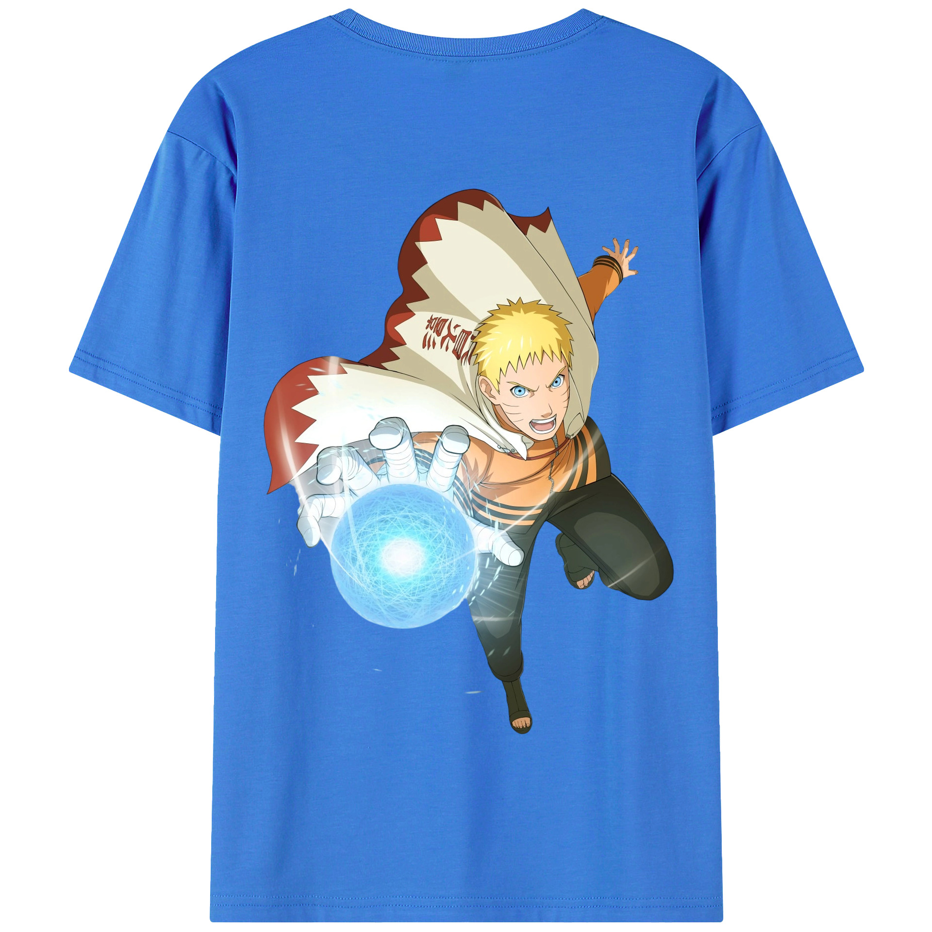（画像用） NARUTO -ナルト- うずまき ナルト Uzumaki Naruto 綿100％半袖Tシャツ（背面プリント）