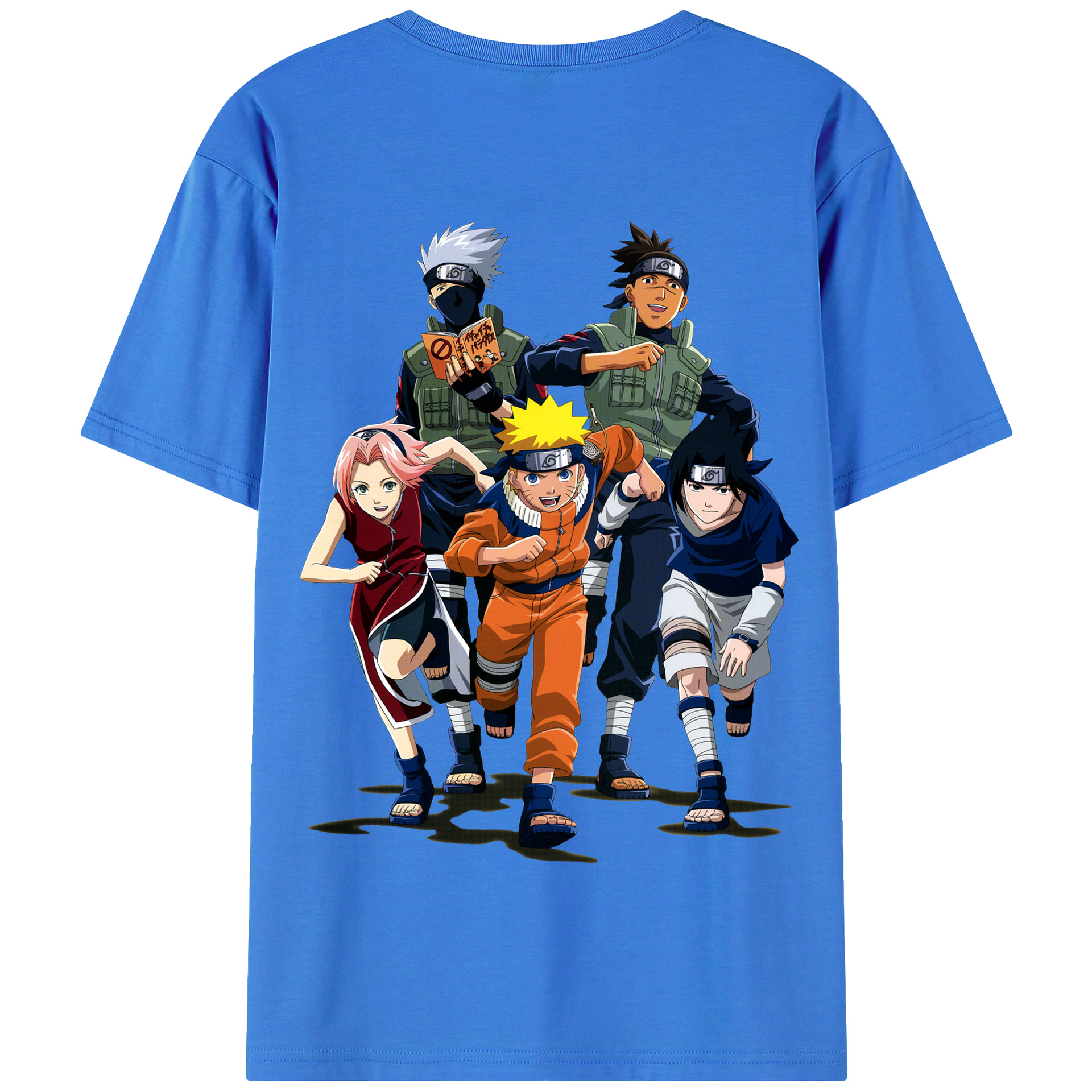 （画像用） NARUTO -ナルト- うずまき ナルト Uzumaki Naruto 綿100％半袖Tシャツ（背面プリント）