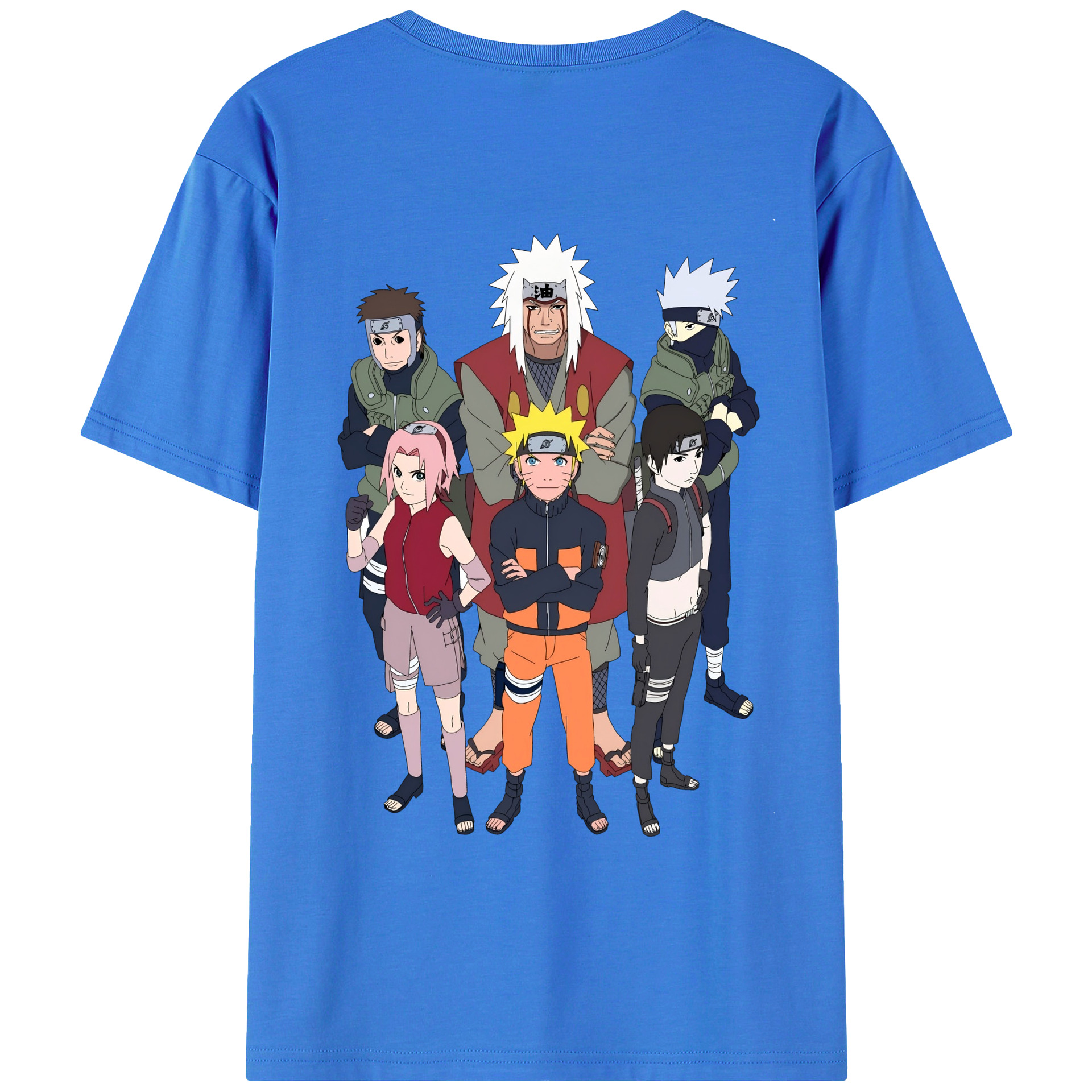 （画像用） NARUTO -ナルト- うずまき ナルト Uzumaki Naruto 綿100％半袖Tシャツ（背面プリント）