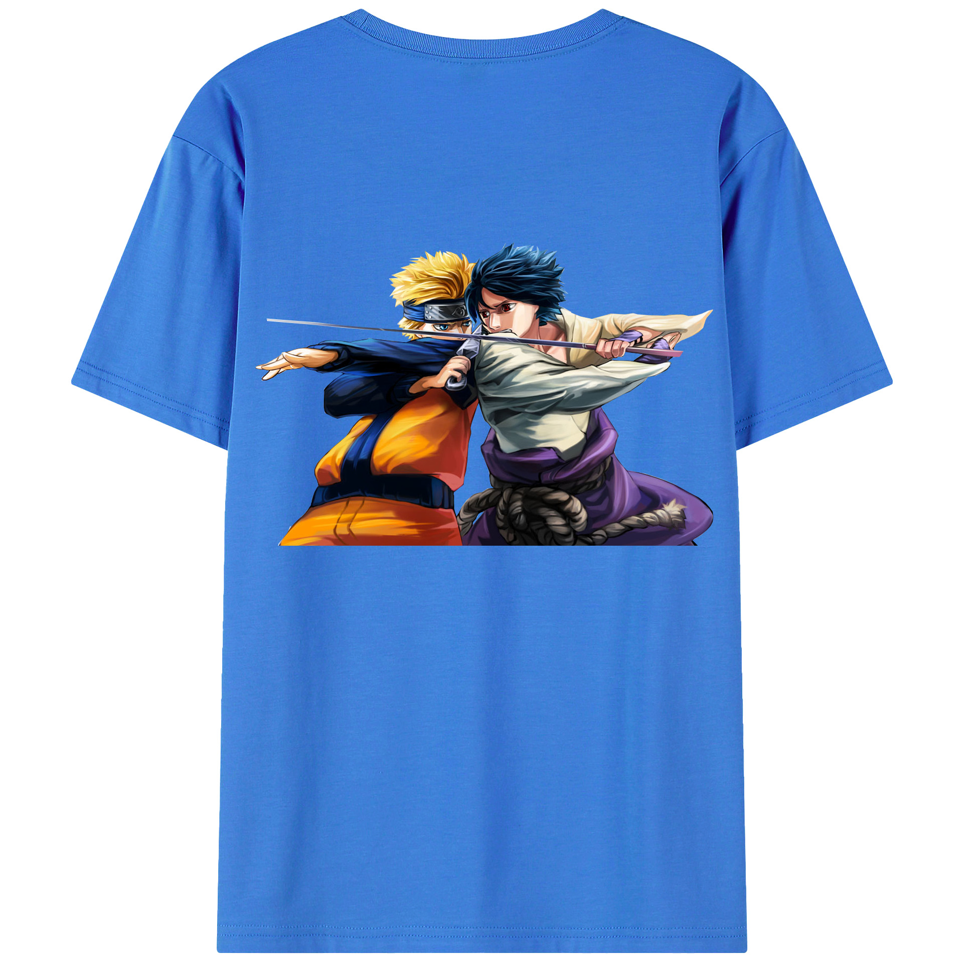 （画像用） NARUTO -ナルト- うずまき ナルト Uzumaki Naruto 綿100％半袖Tシャツ（背面プリント）