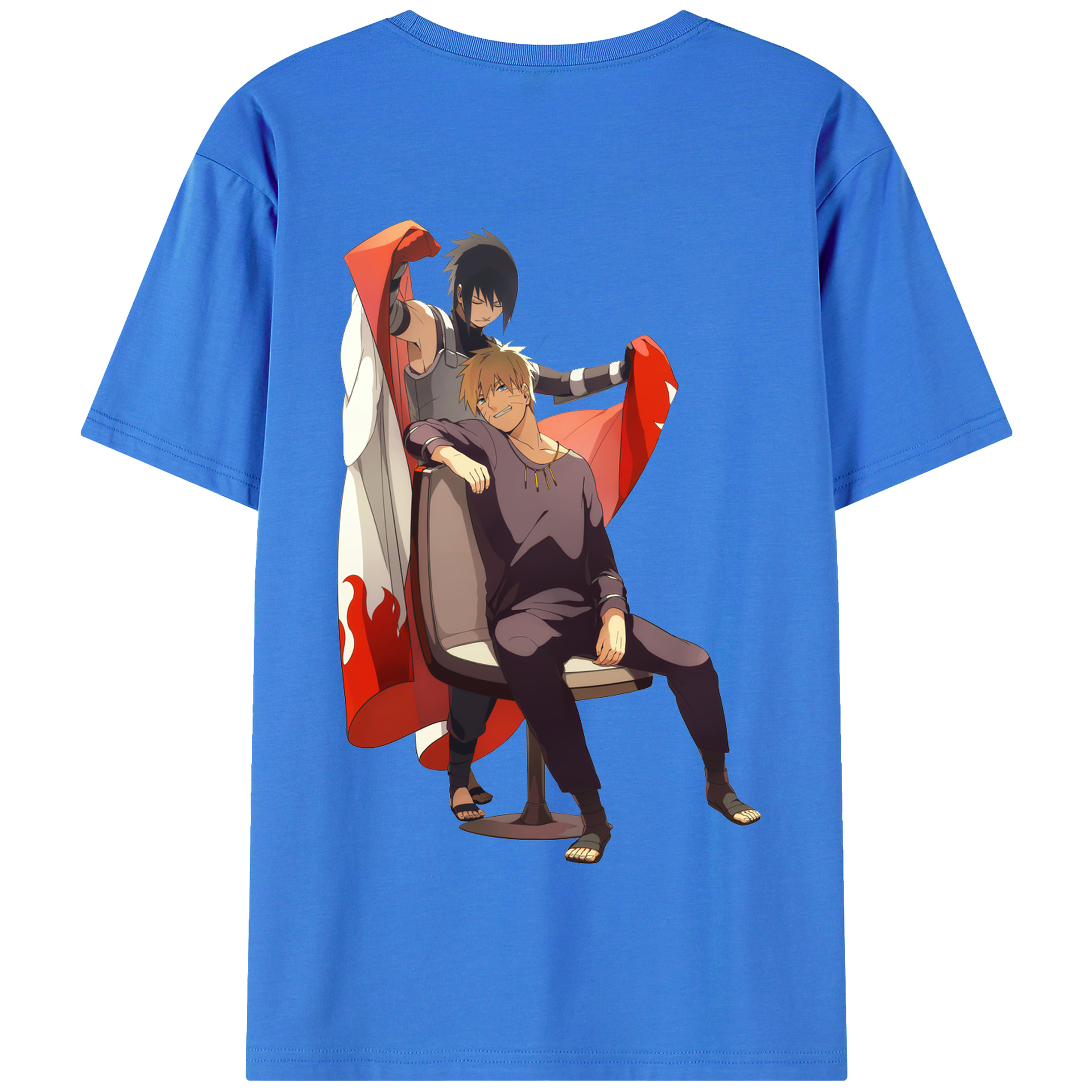 （画像用） NARUTO -ナルト- うずまき ナルト Uzumaki Naruto 綿100％半袖Tシャツ（背面プリント）