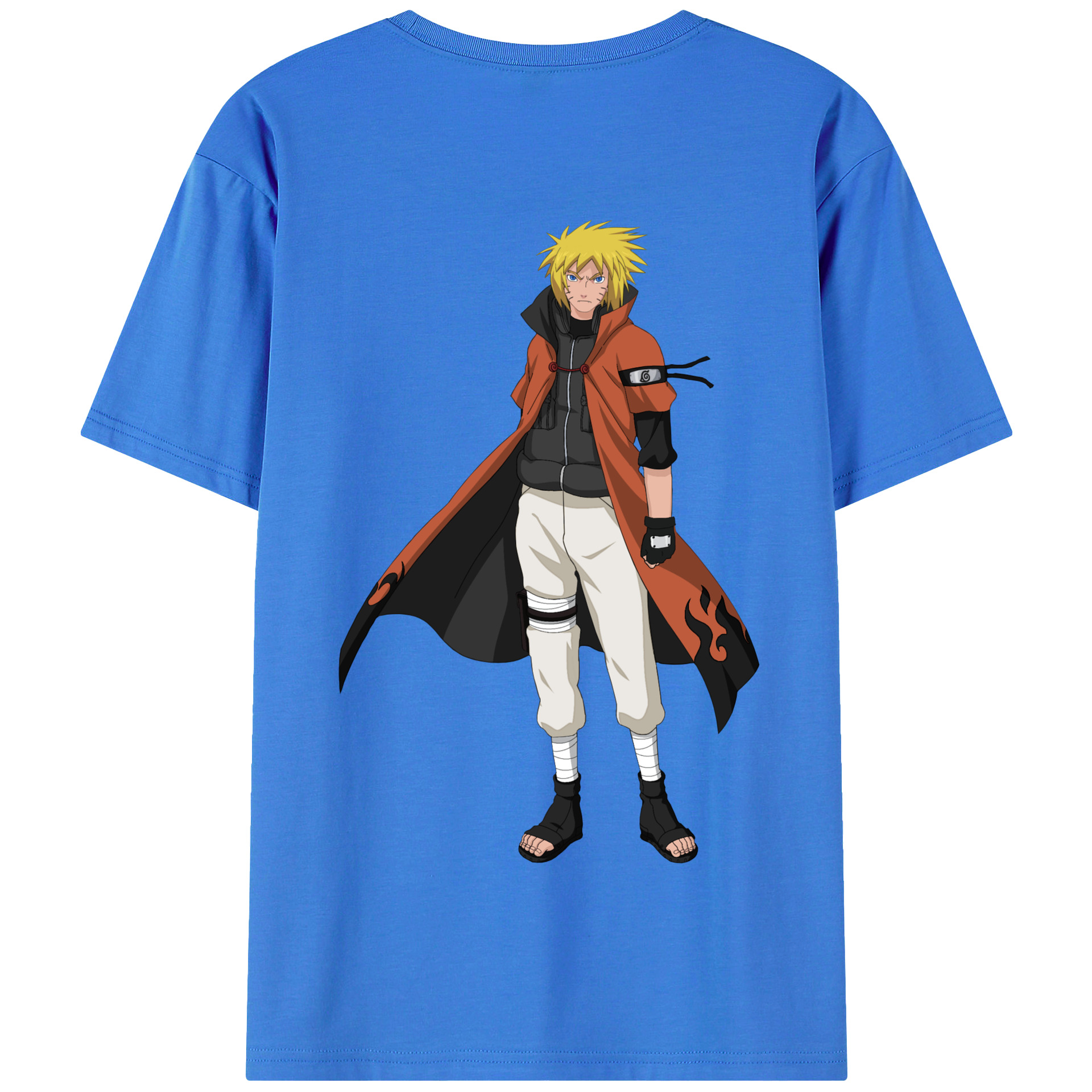 （画像用） NARUTO -ナルト- うずまき ナルト Uzumaki Naruto 綿100％半袖Tシャツ（背面プリント）