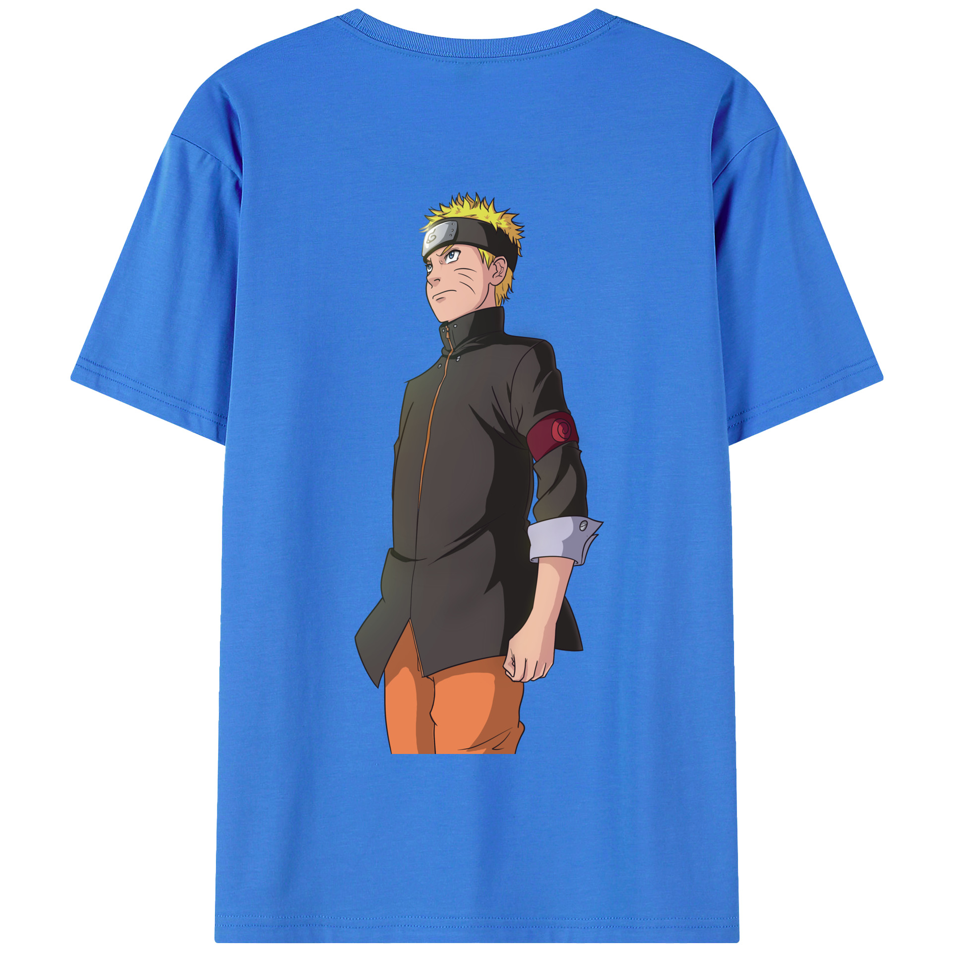 （画像用） NARUTO -ナルト- うずまき ナルト Uzumaki Naruto 綿100％半袖Tシャツ（背面プリント）