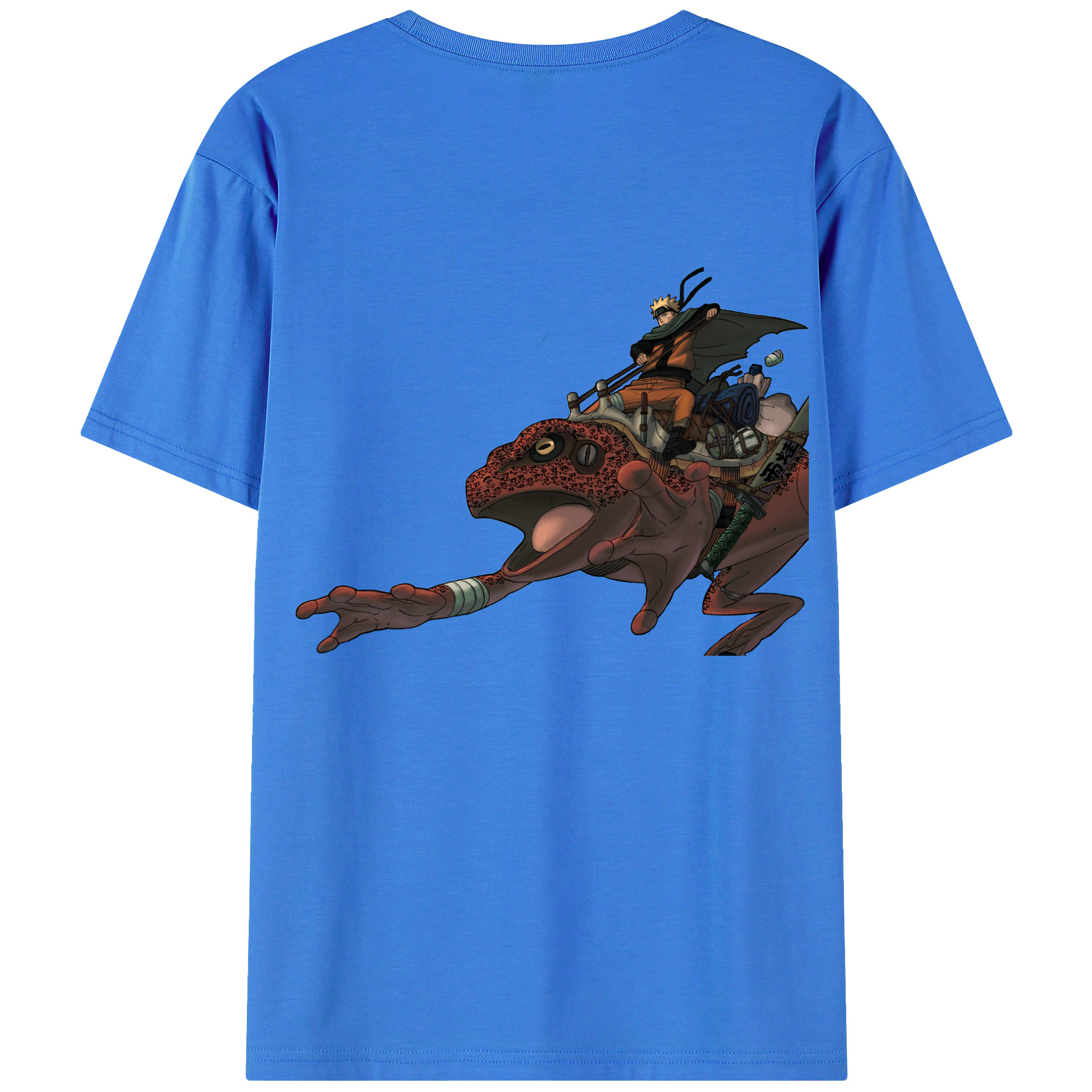 （画像用） NARUTO -ナルト- うずまき ナルト Uzumaki Naruto 綿100％半袖Tシャツ（背面プリント）