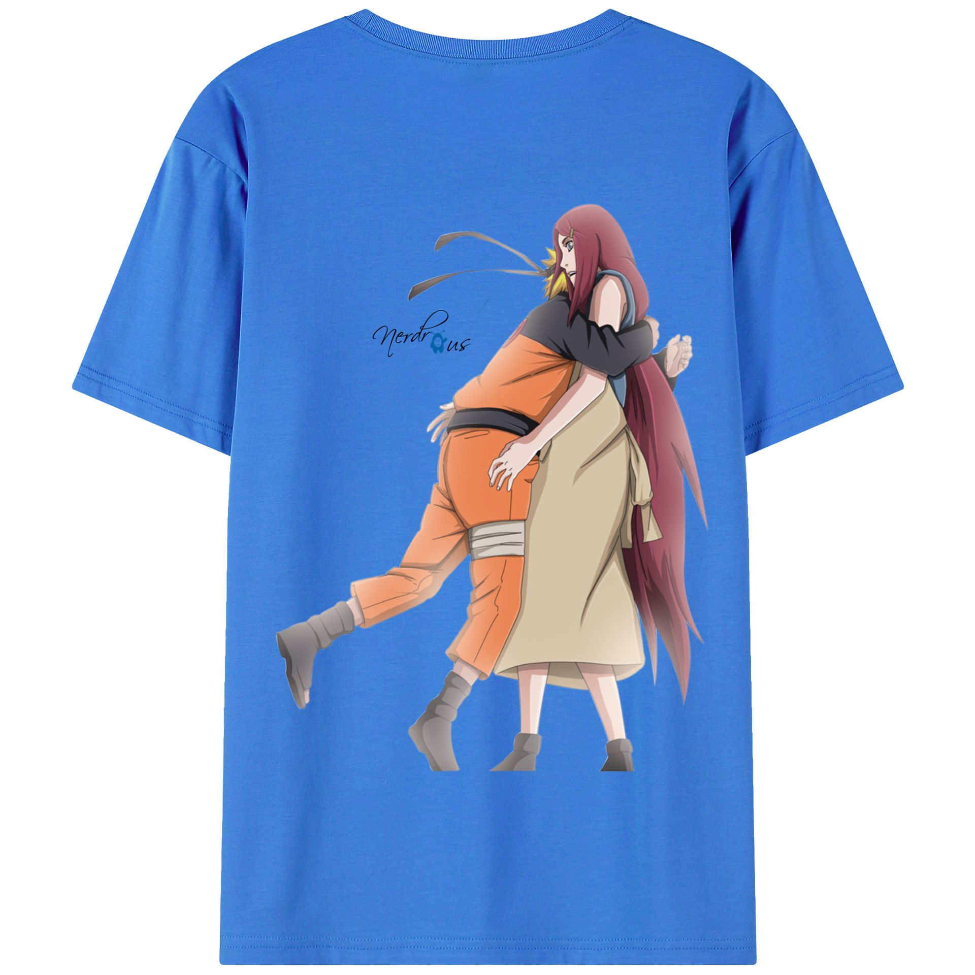 （画像用） NARUTO -ナルト- うずまき ナルト Uzumaki Naruto 綿100％半袖Tシャツ（背面プリント）