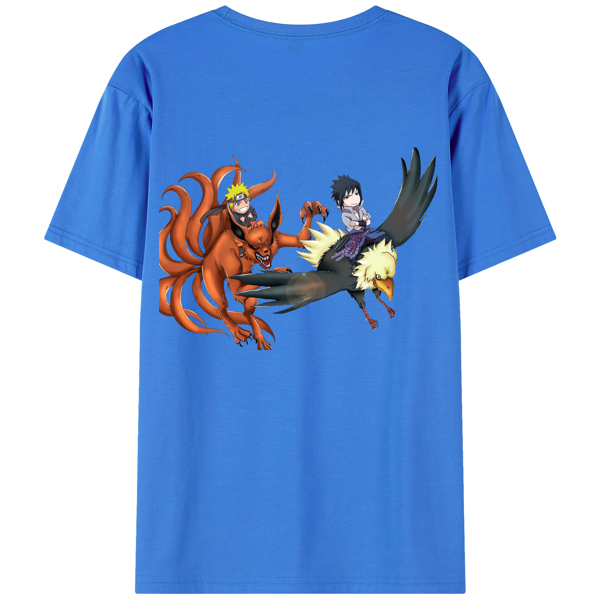 （画像用） NARUTO -ナルト- うずまき ナルト Uzumaki Naruto 綿100％半袖Tシャツ（背面プリント）
