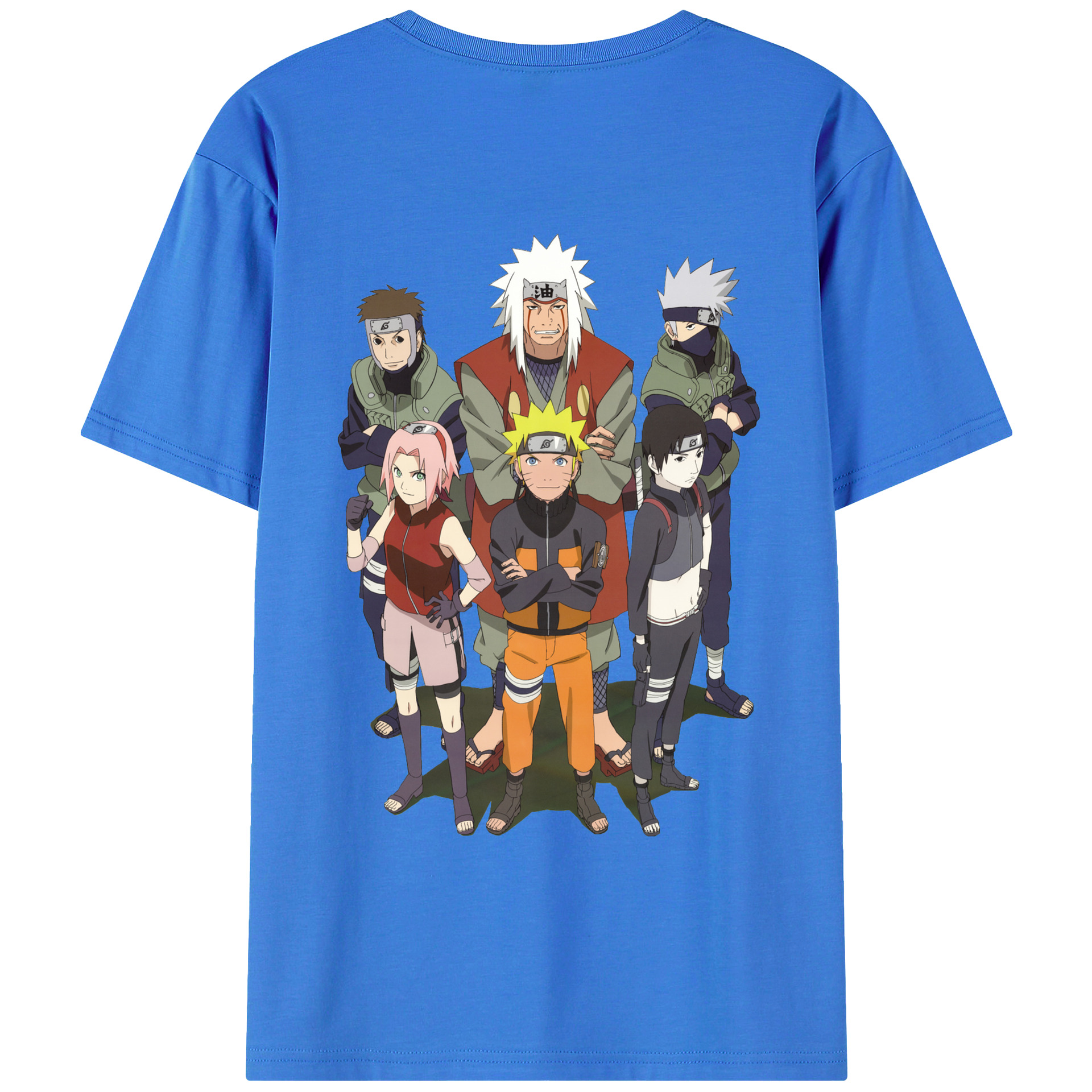 （画像用） NARUTO -ナルト- うずまき ナルト Uzumaki Naruto 綿100％半袖Tシャツ（背面プリント）