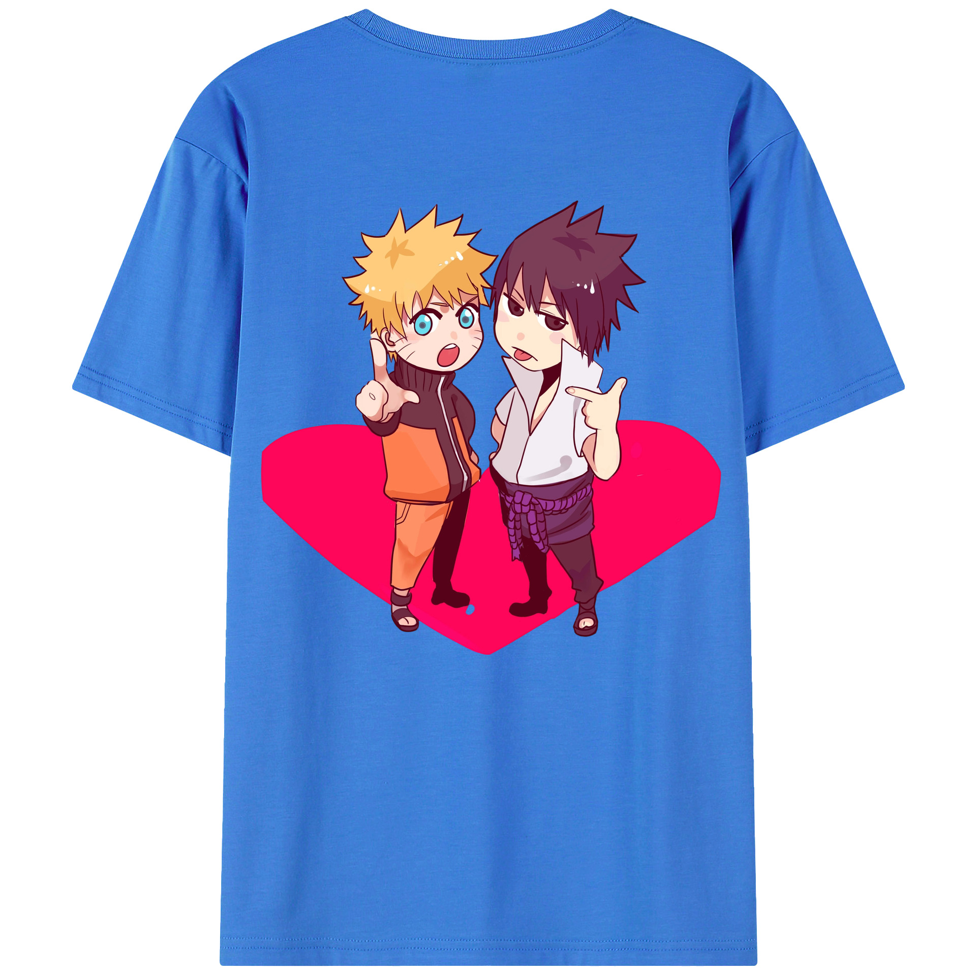 （画像用） NARUTO -ナルト- うずまき ナルト Uzumaki Naruto 綿100％半袖Tシャツ（背面プリント）