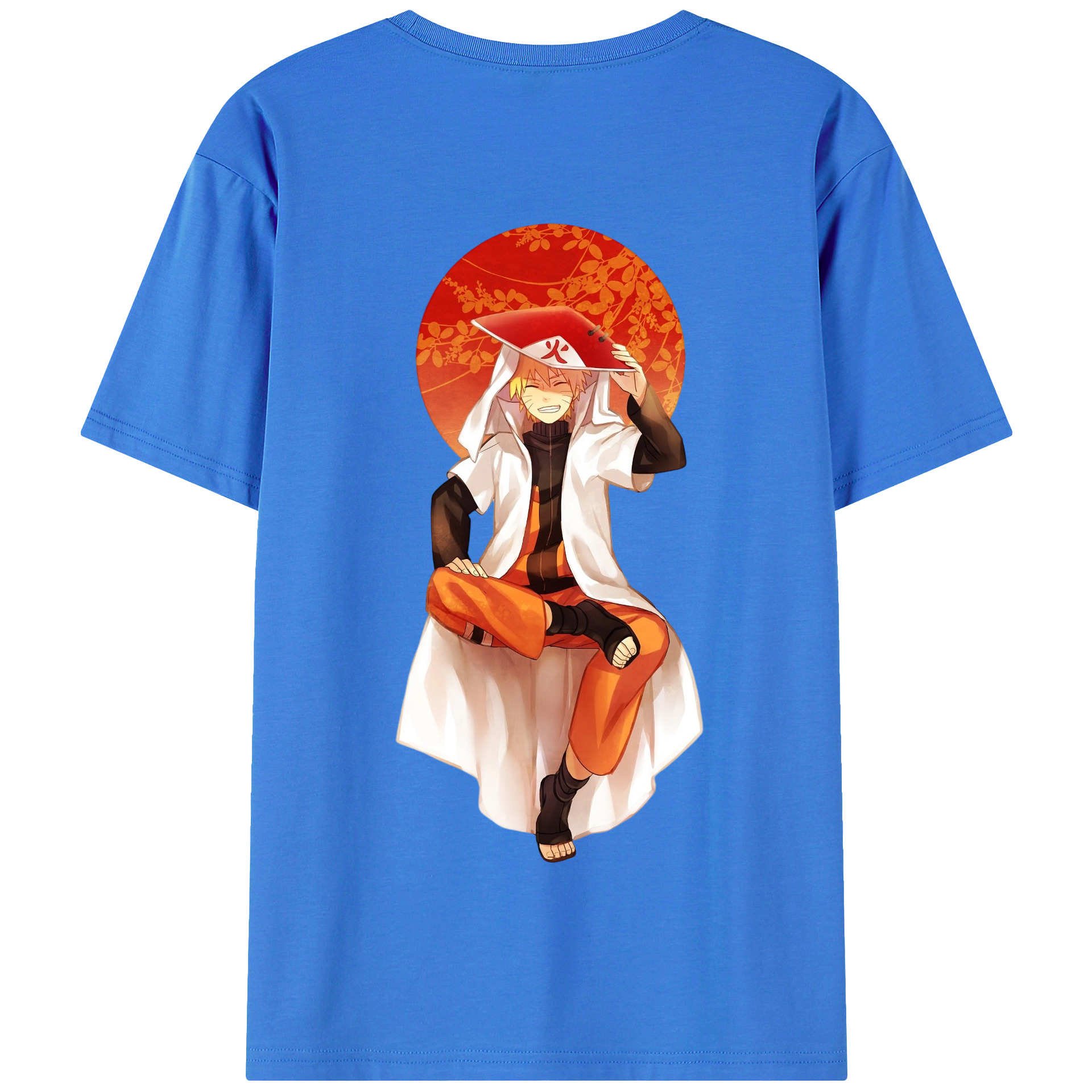 （画像用） NARUTO -ナルト- うずまき ナルト Uzumaki Naruto 綿100％半袖Tシャツ（背面プリント）