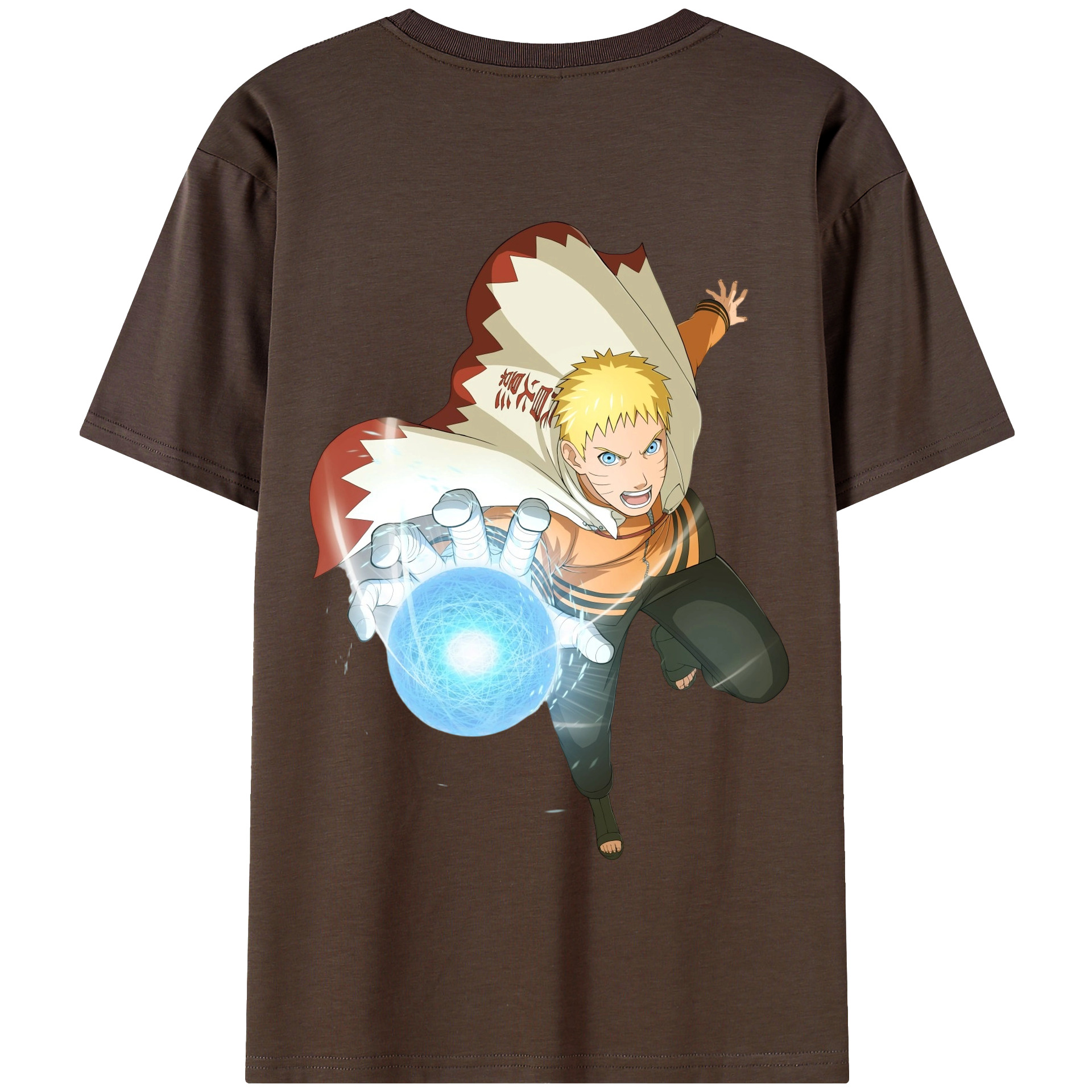（画像用） NARUTO -ナルト- うずまき ナルト Uzumaki Naruto 綿100％半袖Tシャツ（背面プリント）