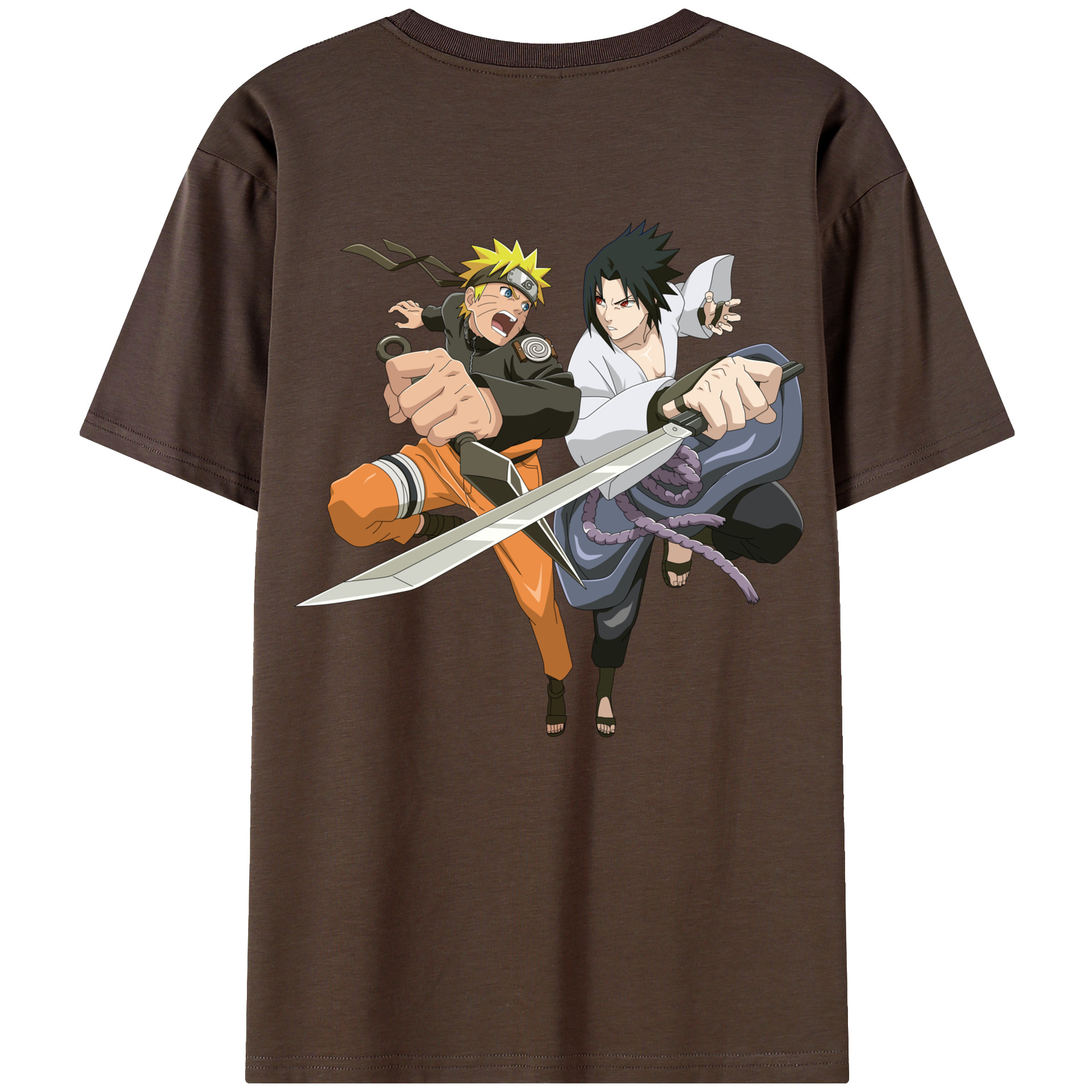 （画像用） NARUTO -ナルト- うずまき ナルト Uzumaki Naruto 綿100％半袖Tシャツ（背面プリント）