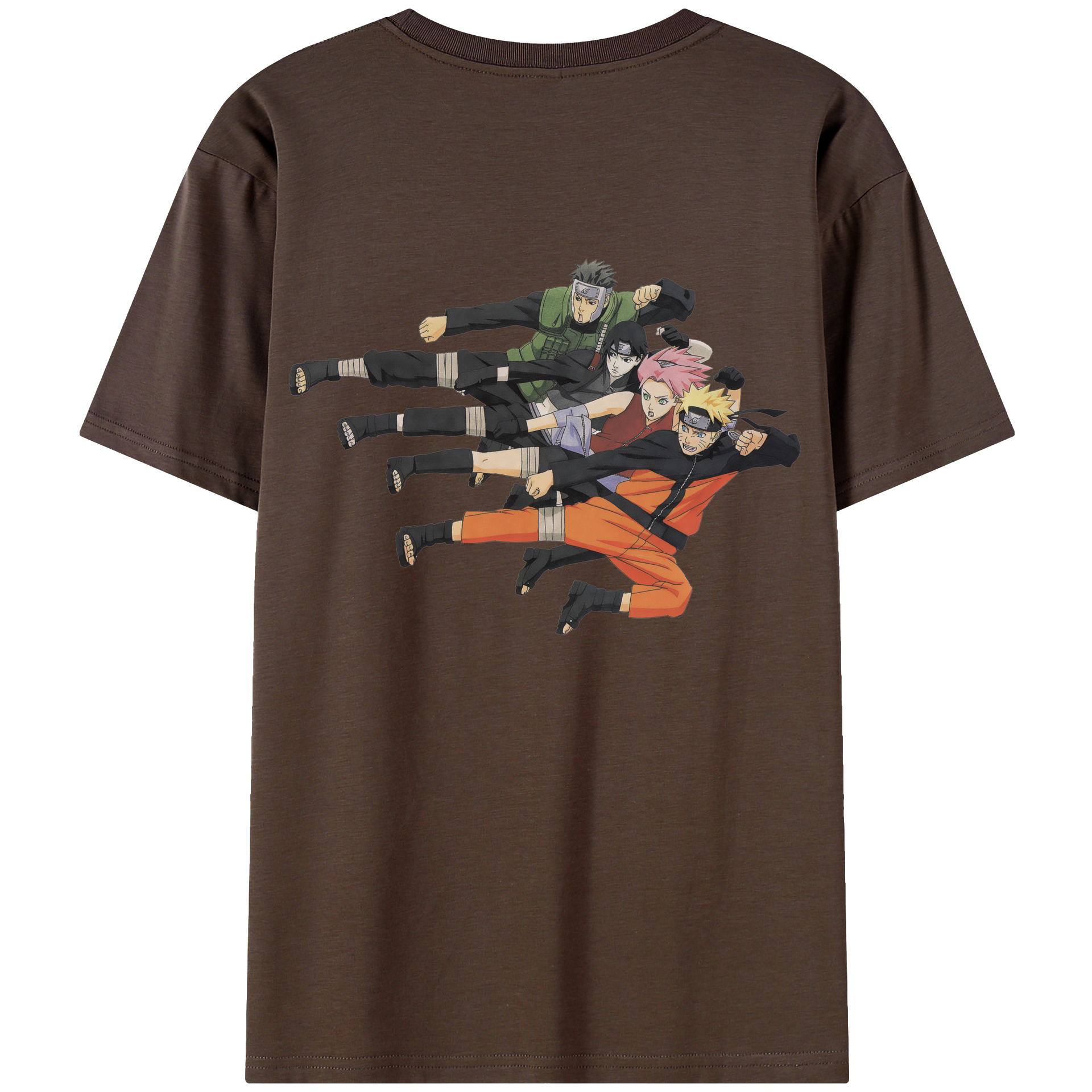 （画像用） NARUTO -ナルト- うずまき ナルト Uzumaki Naruto 綿100％半袖Tシャツ（背面プリント）