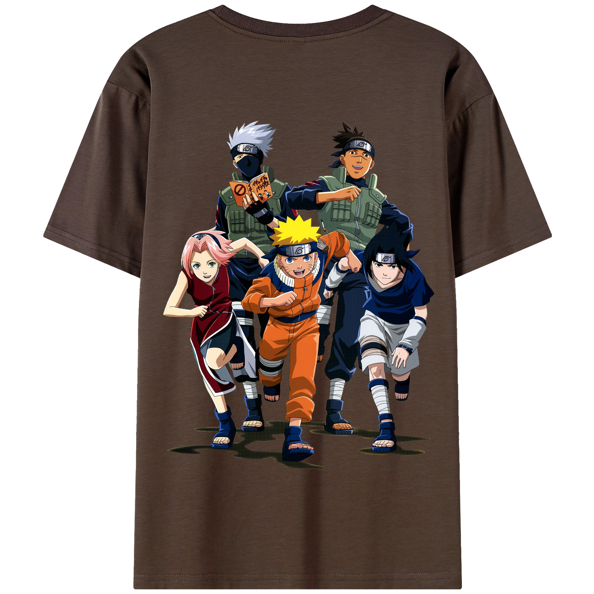 （画像用） NARUTO -ナルト- うずまき ナルト Uzumaki Naruto 綿100％半袖Tシャツ（背面プリント）