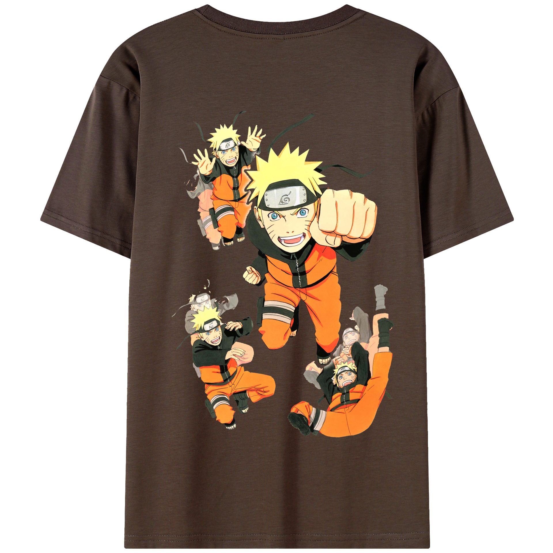 （画像用） NARUTO -ナルト- うずまき ナルト Uzumaki Naruto 綿100％半袖Tシャツ（背面プリント）
